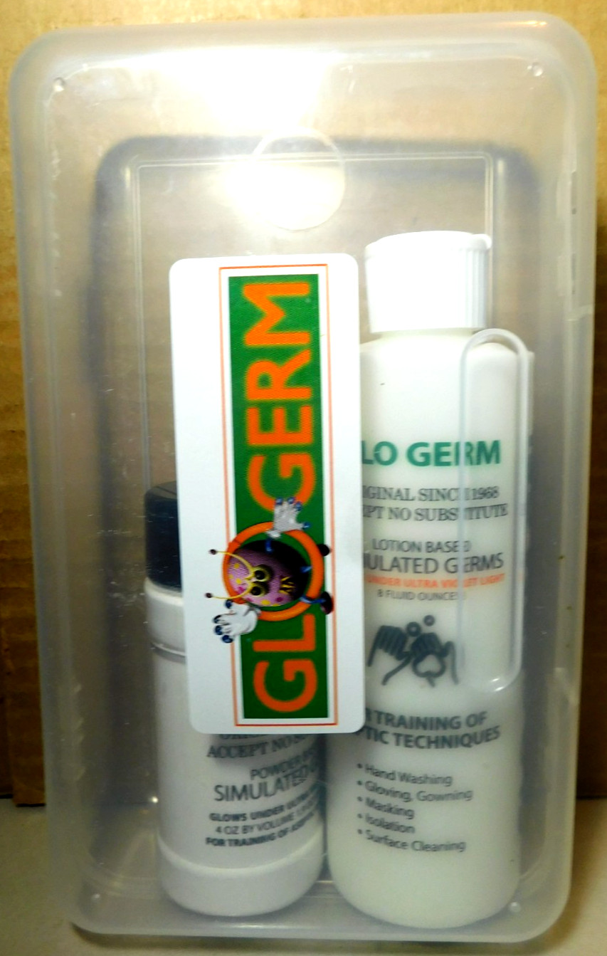 Glo Germ~For Training of Asptic Techniques/ Experiment 3 Piece Carrying Kit