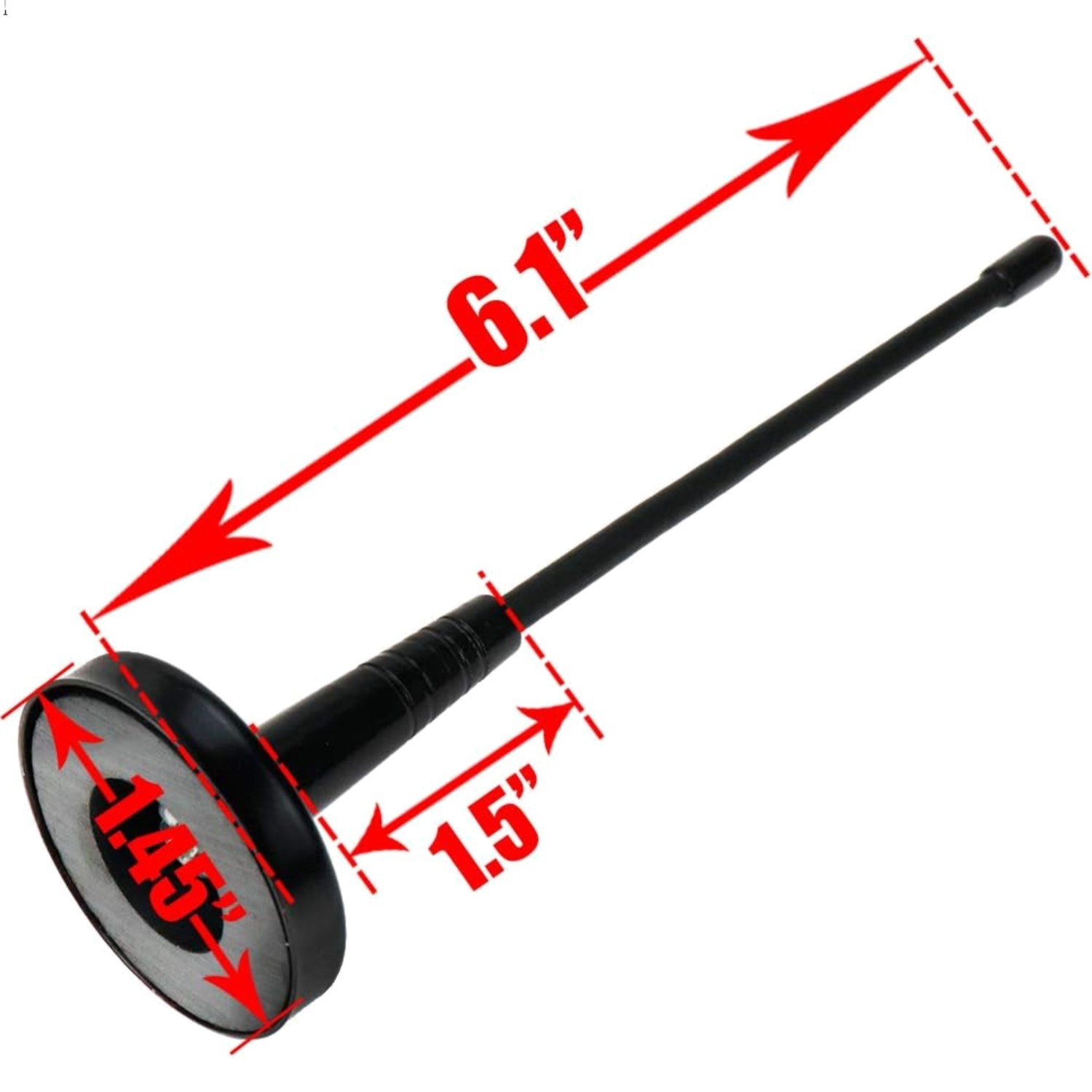 Universal Magnetic Base Truck Decorative Car Antenna Roof Mount Car Dummy Ant...