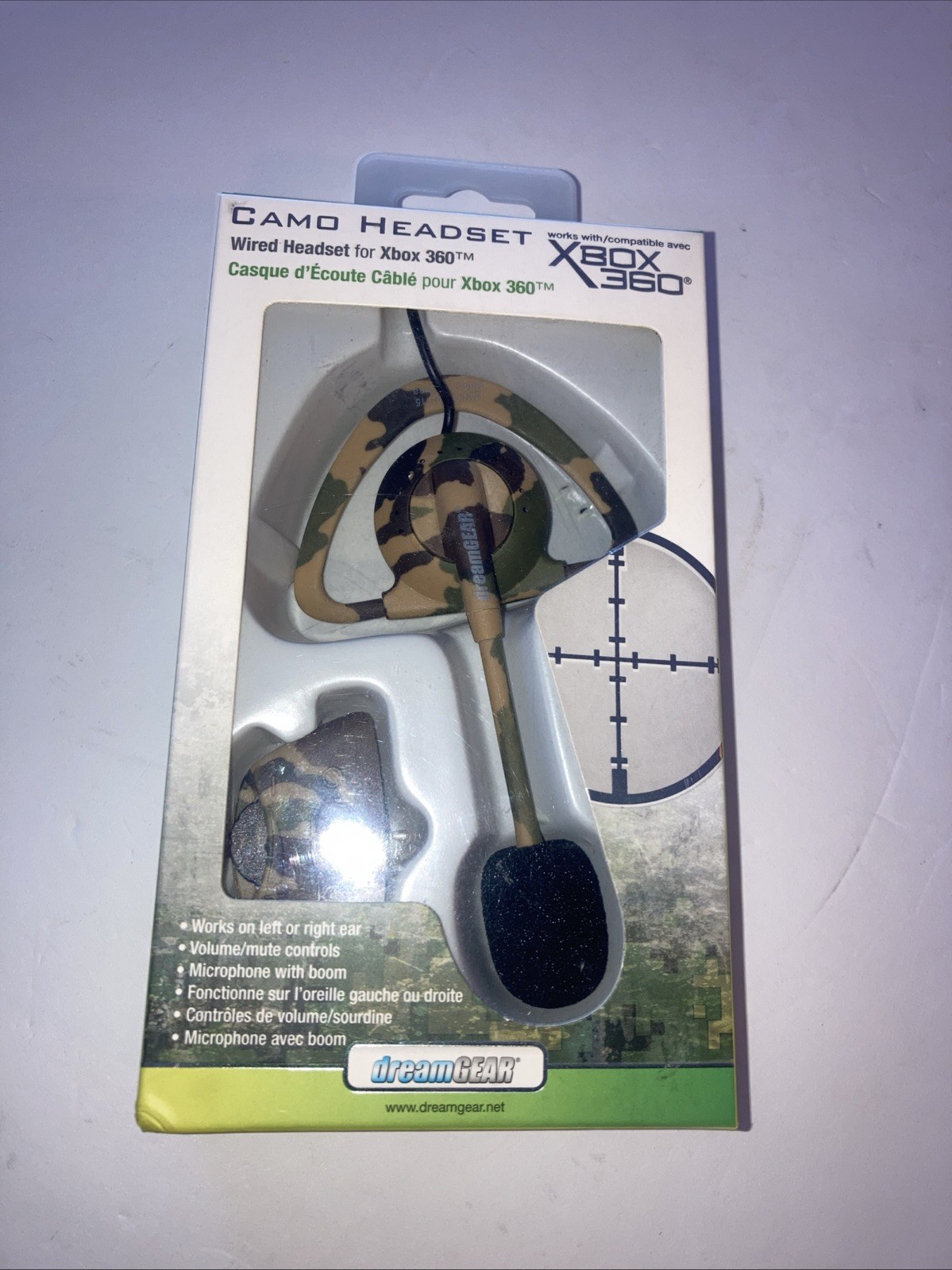 XBOX 360 CAMO WIRED HEADSET  Your Gaming Experience Microphone With Boom B-23
