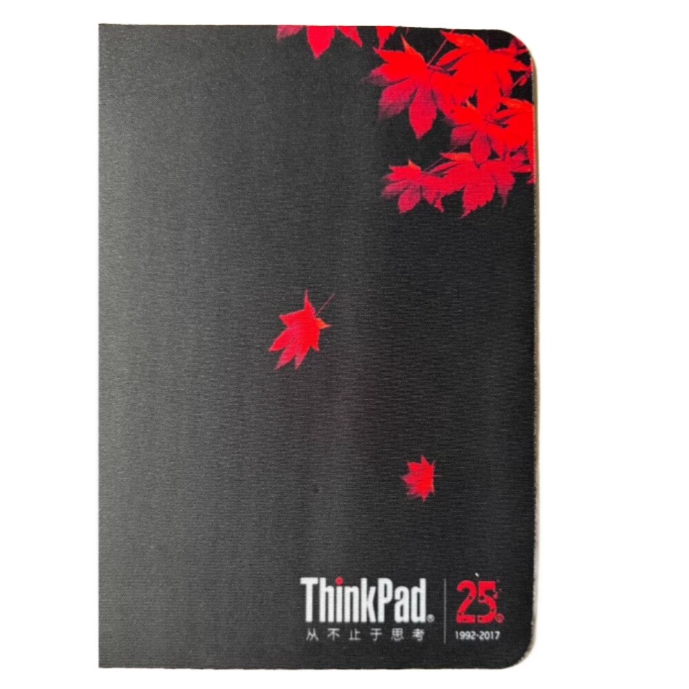 Original Lenovo ThinkPad 25th Anniversary Customized Mouse Pad Red Maple Leaf