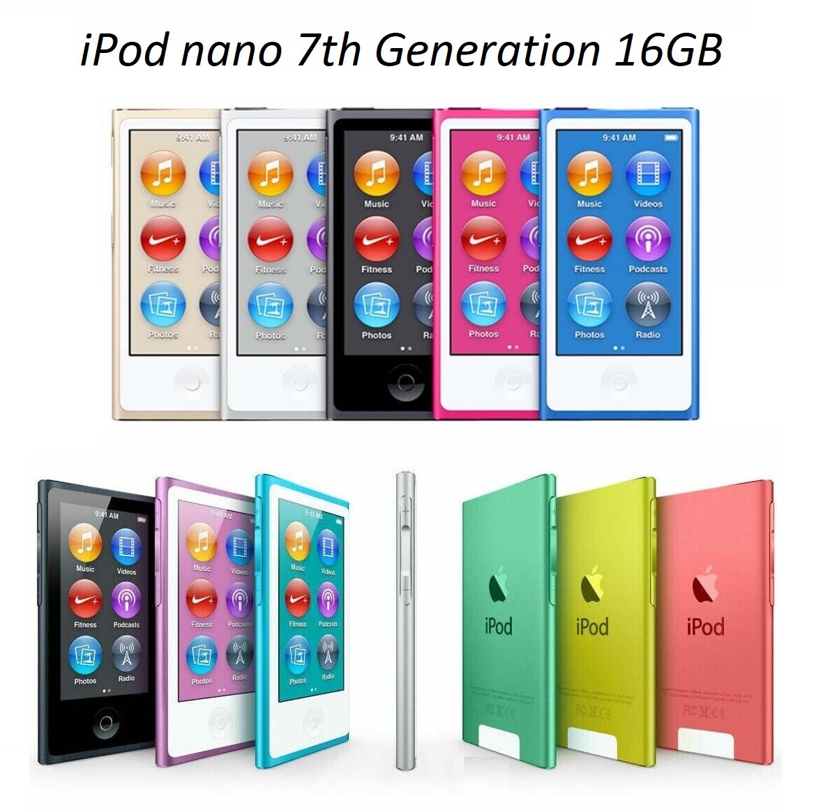 Apple iPod nano 7 7th Generation 16GB A1446 Refurbed Condition - Local Seller