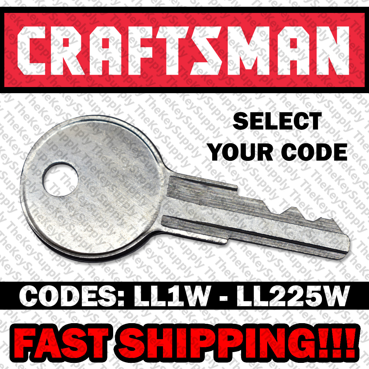 Craftsman Toolbox Key Cut to Your Code LL1W - LL225W