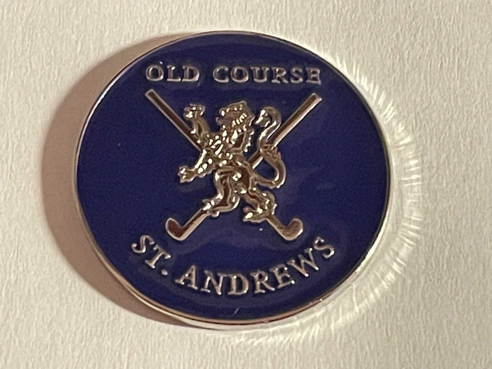 (1) Rare St. Andrews Old Course 1" Coin Style Golf Marker - Fife, Scotland