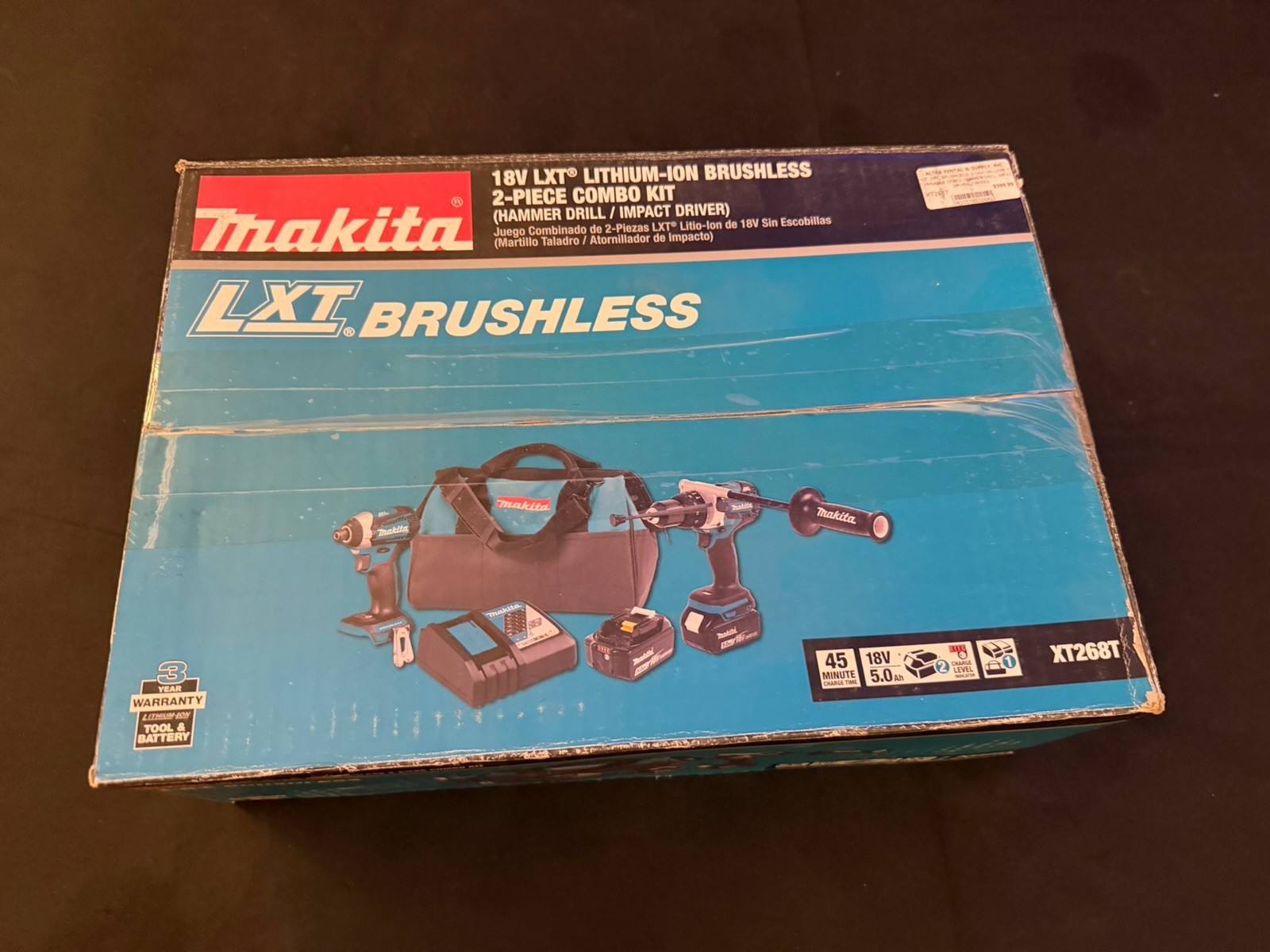 Makita Li-Ion Brushless Hammer Drill/Impact Driver Kit 18V LXT XT268T