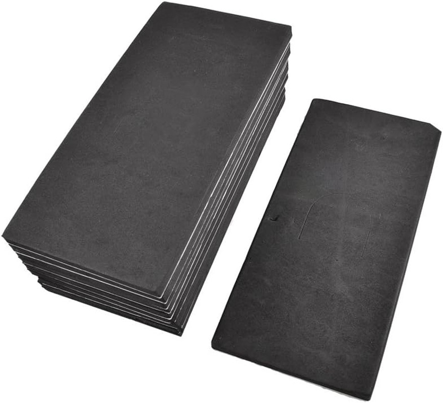 10 Pcs X Black Rectangle Adhesive Foam Replacement Sander Back Pad Fit Rectangul