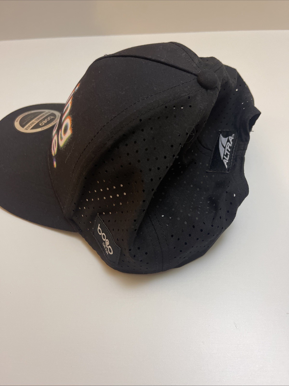 Altra Running Is Dope Hat BOCO Gear Black Performance Technical Trucker Cap