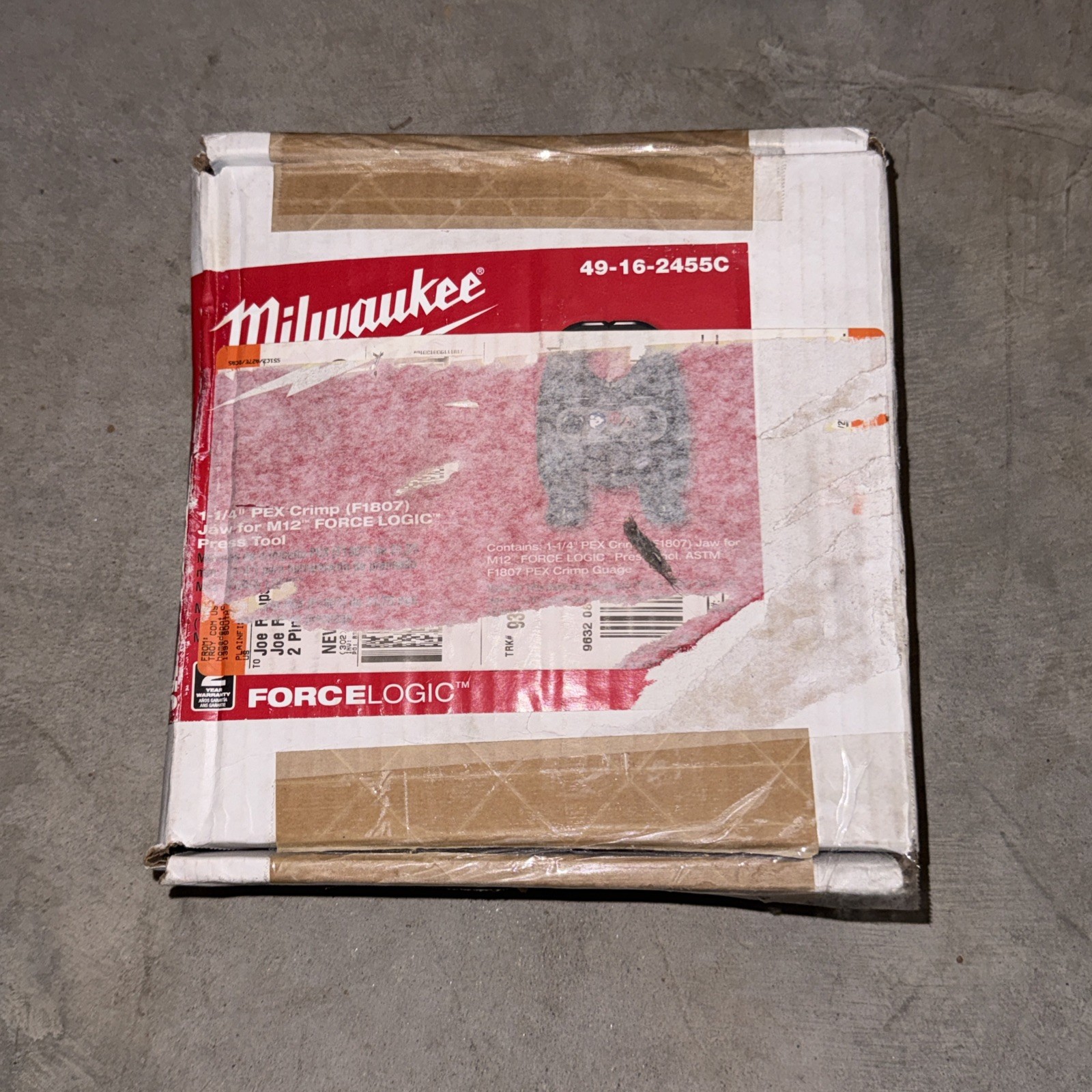 NEW Milwaukee Tool 49-16-2455C M12 Force Logic Pex Crimp Jaw, For 1-1/4 In Pex