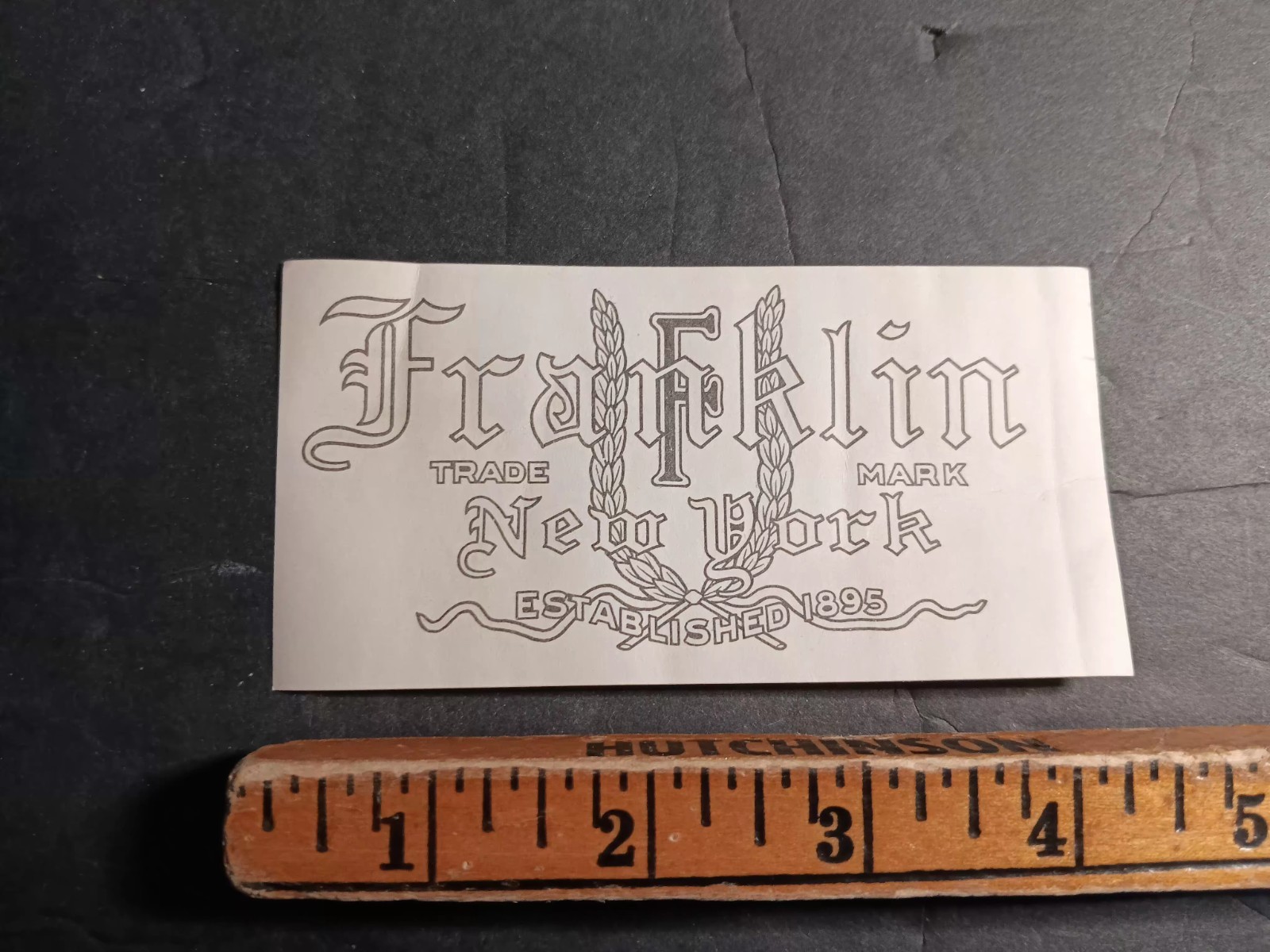 FRANKLIN NEW YORK  -  Piano Fallboard Decal