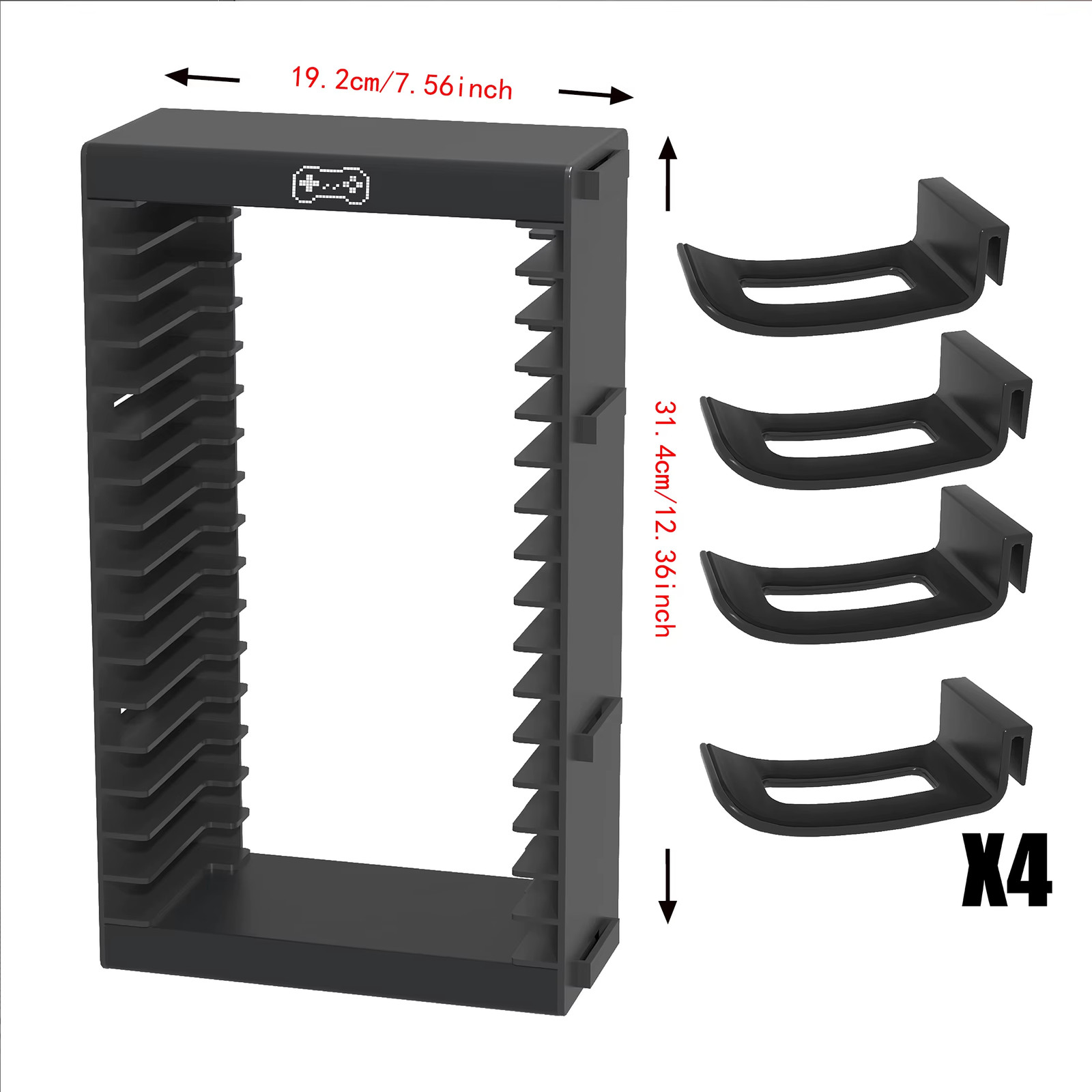 Game Disc Storage Tower Holder For PS5 PS4 Xbox Switch DVD Blu Ray Organizer