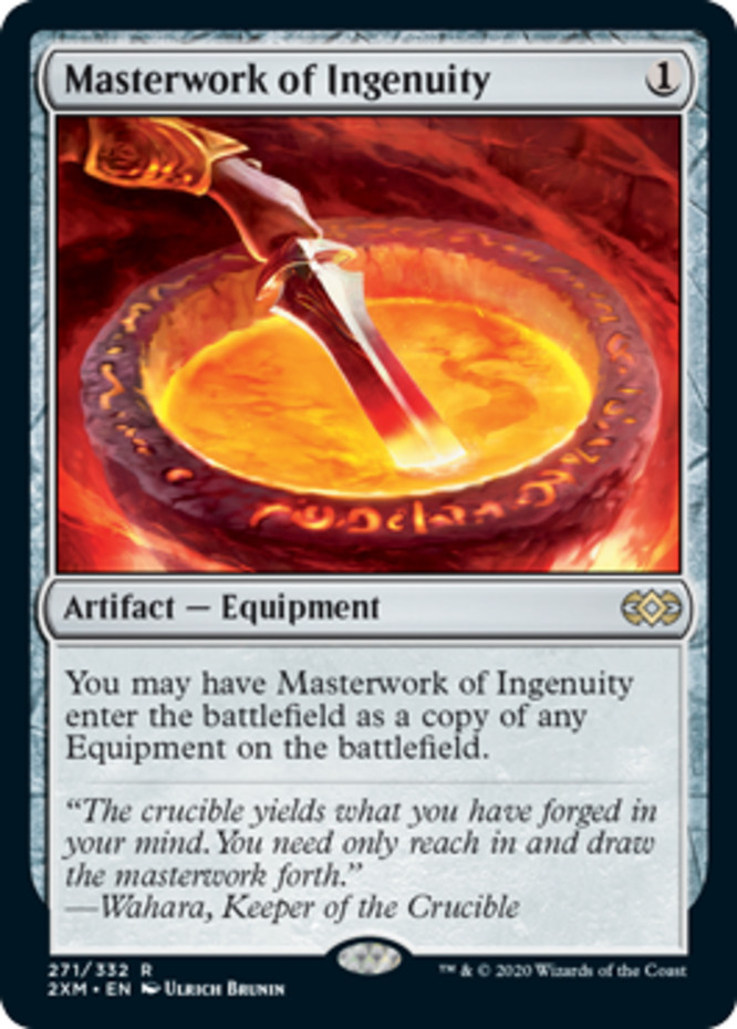 x1 Masterwork of Ingenuity R MTG Double Masters M/NM, English
