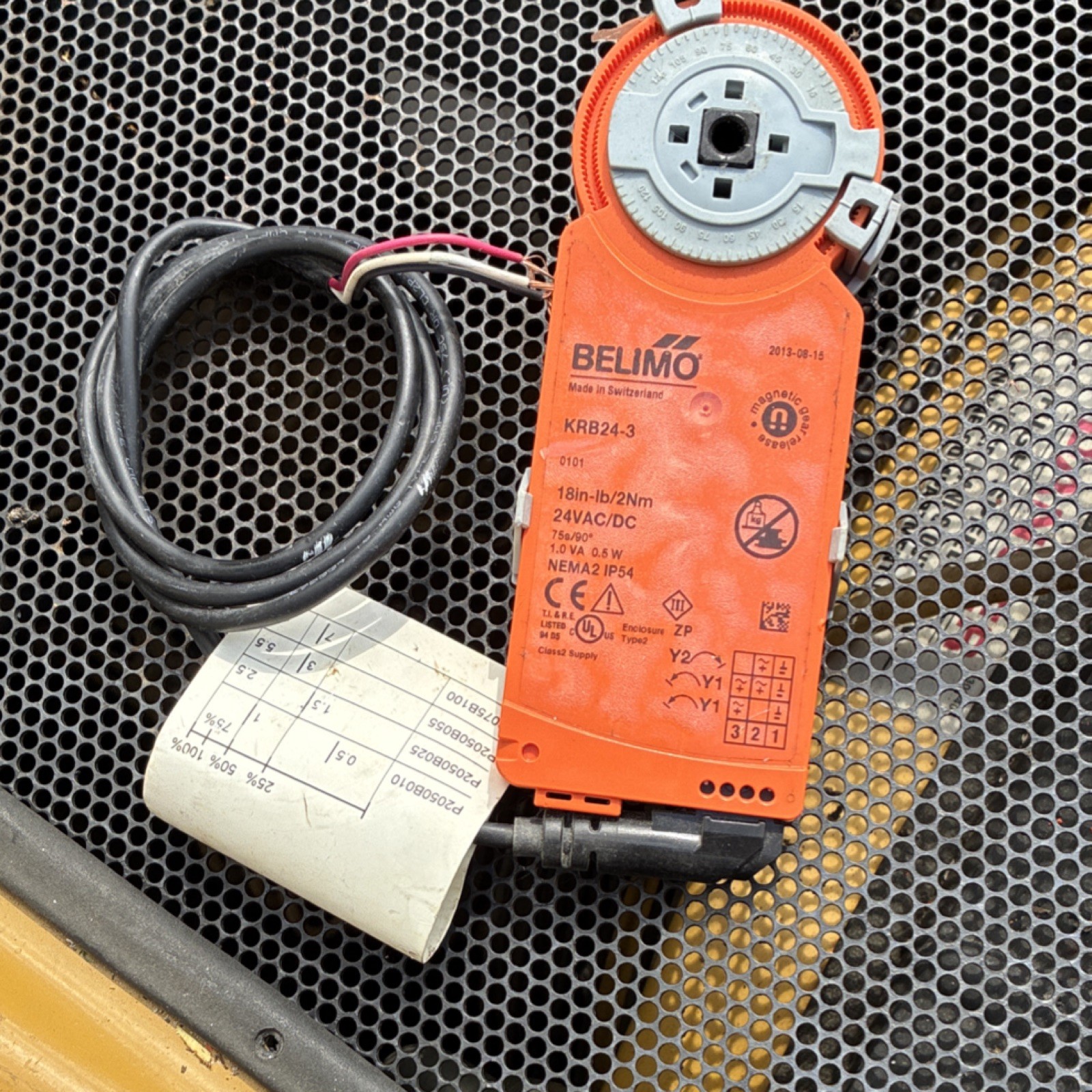 Belimo KRB24-3 Damper Actuator Corded Electric 24 VAC/DC Direct Mount