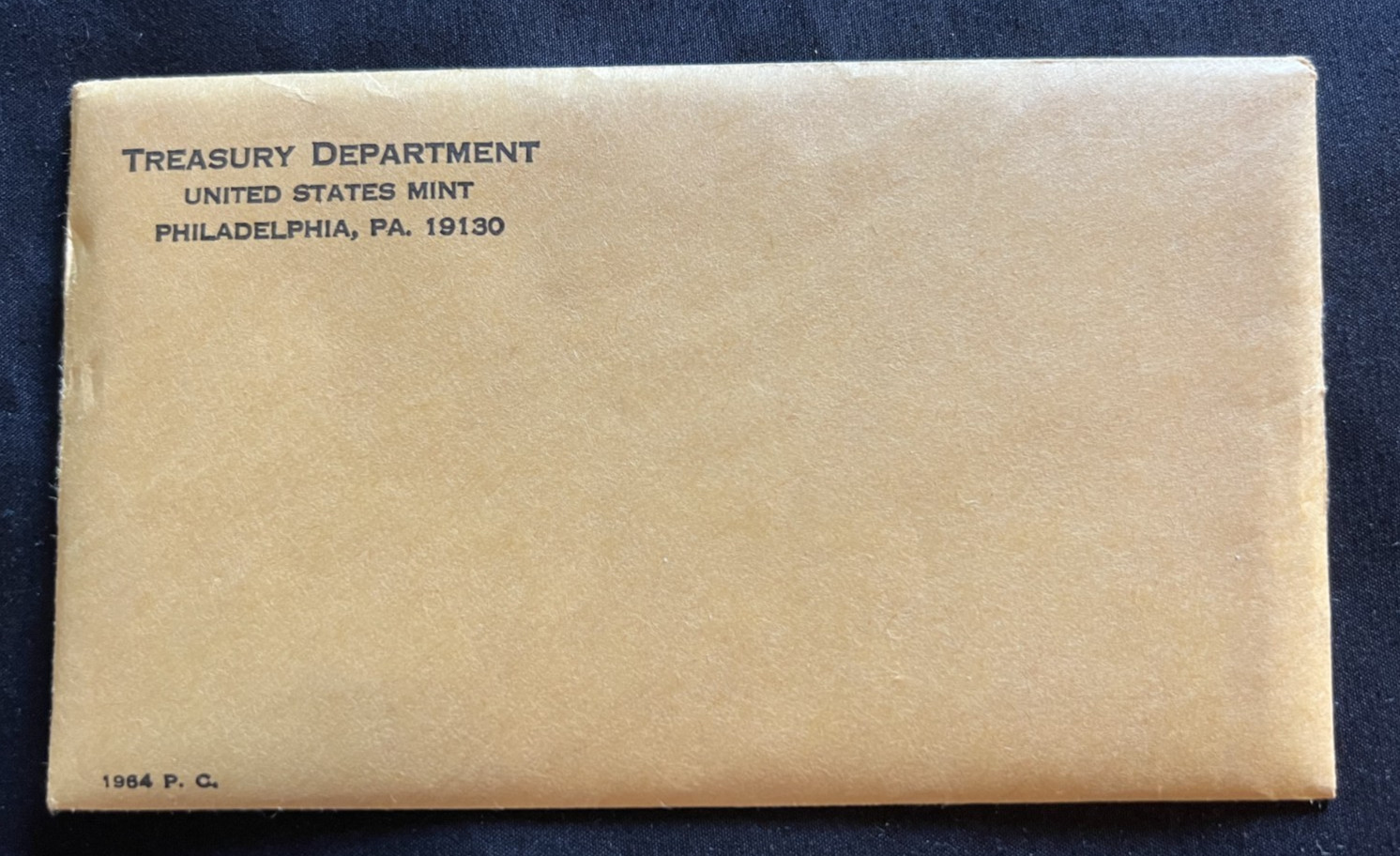 1964-P US Mint Uncirculated Set Envelope w/Insert 90% Silver Half Quarter &Dime!