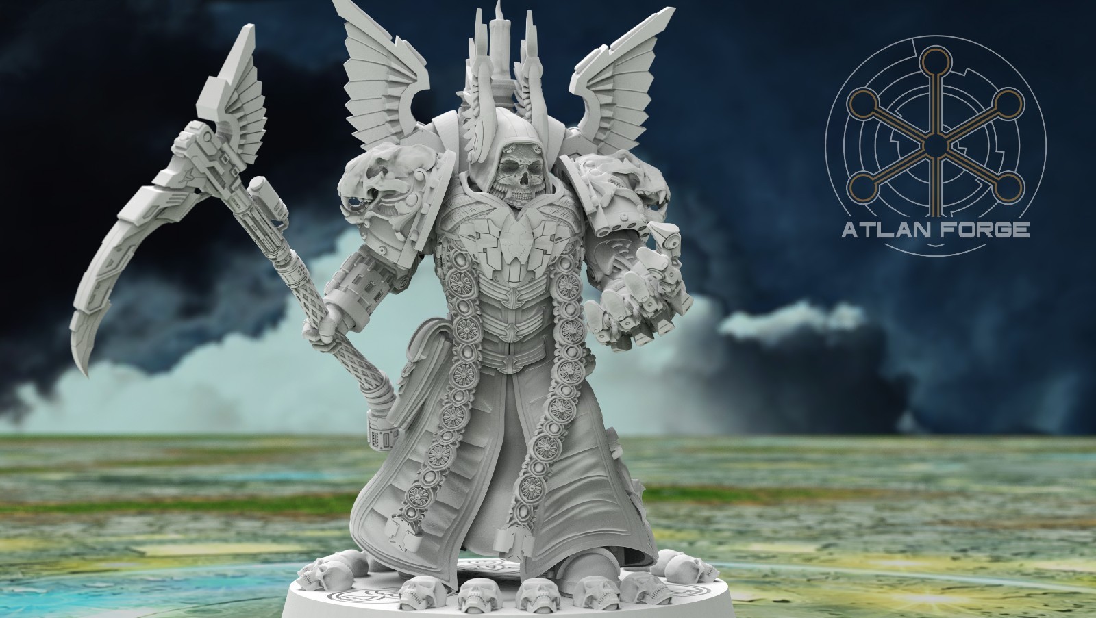 Angelic Soul Reaper (Atlan Forge/Tabletop Game Miniatures/Compatible w/ 40K)