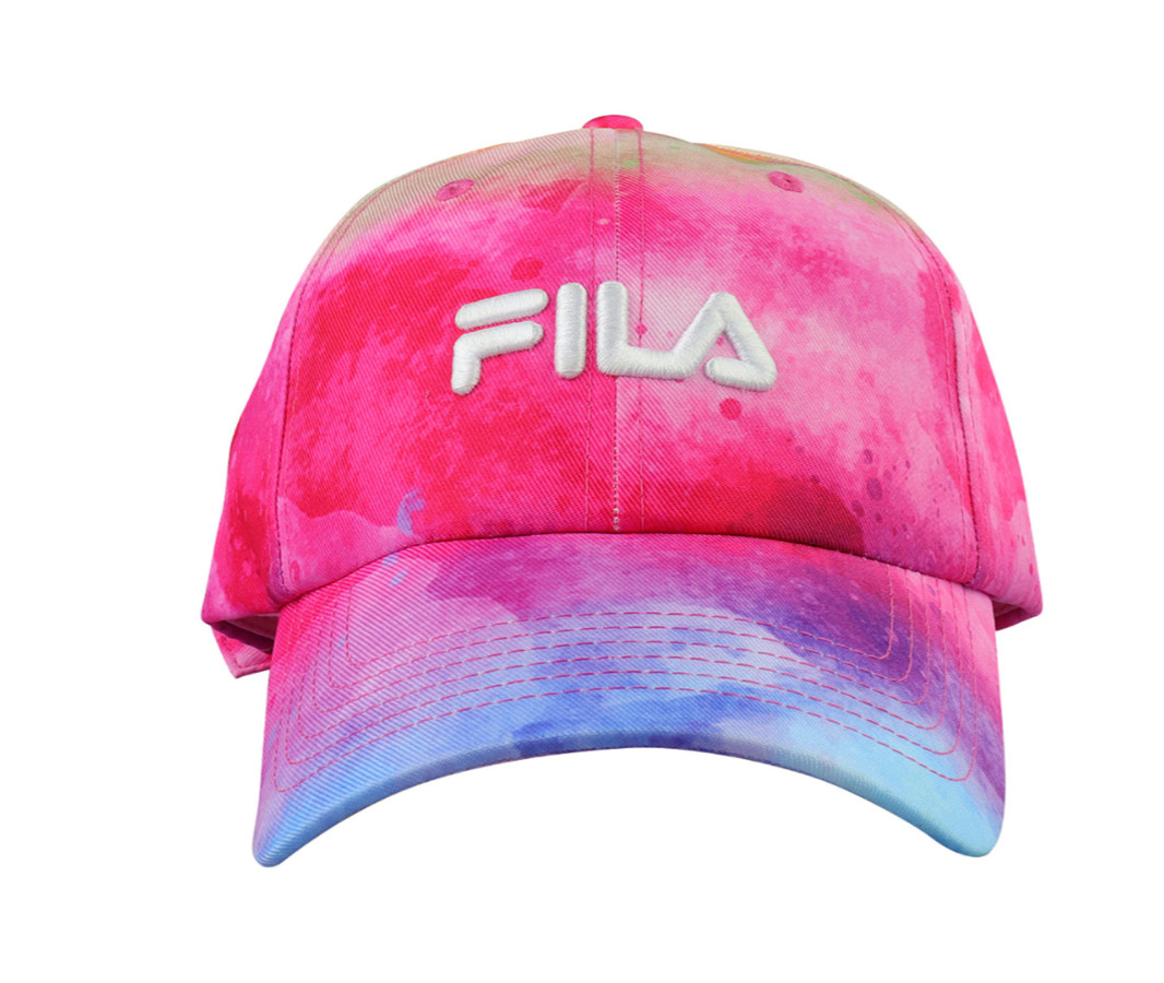 Fila Snapback Hat Women’s Tie Dye Multicolored Embroidered Baseball Cap