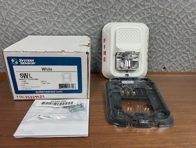 System Sensor SWL Wired Wall Strobe, 2-wire white; Brand NEW-Multi & LOT pricing