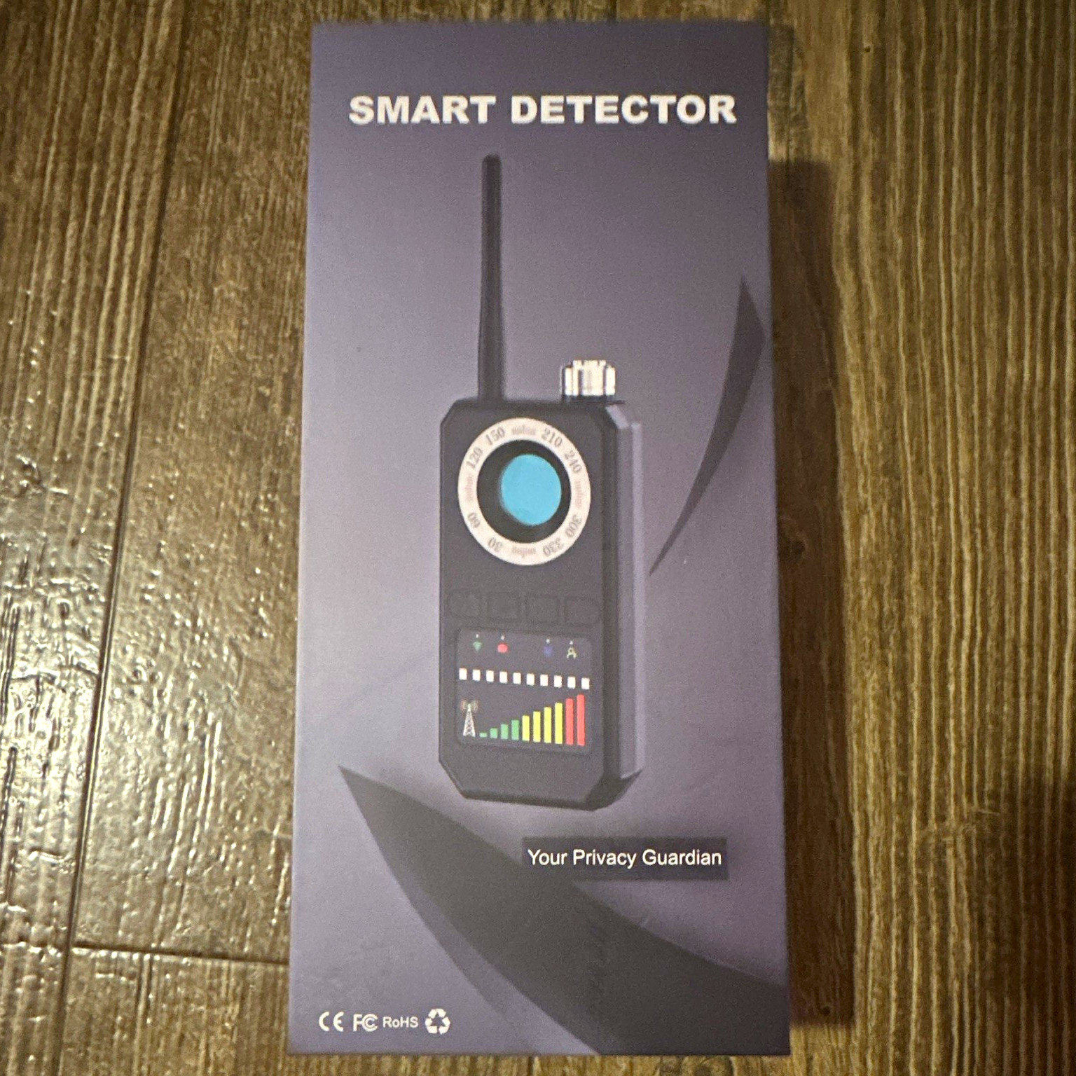 Smart Detector Handheld Detector w/ Cable & Manual, Black, Coaxial BNC, LED