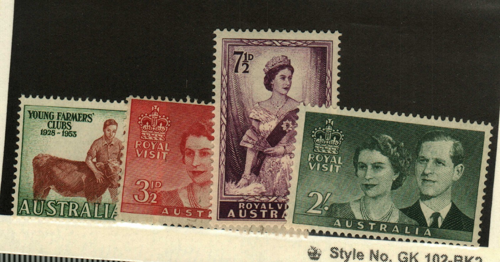 Australia #262 MNH, 267 used, 268 MNH, 269 MH