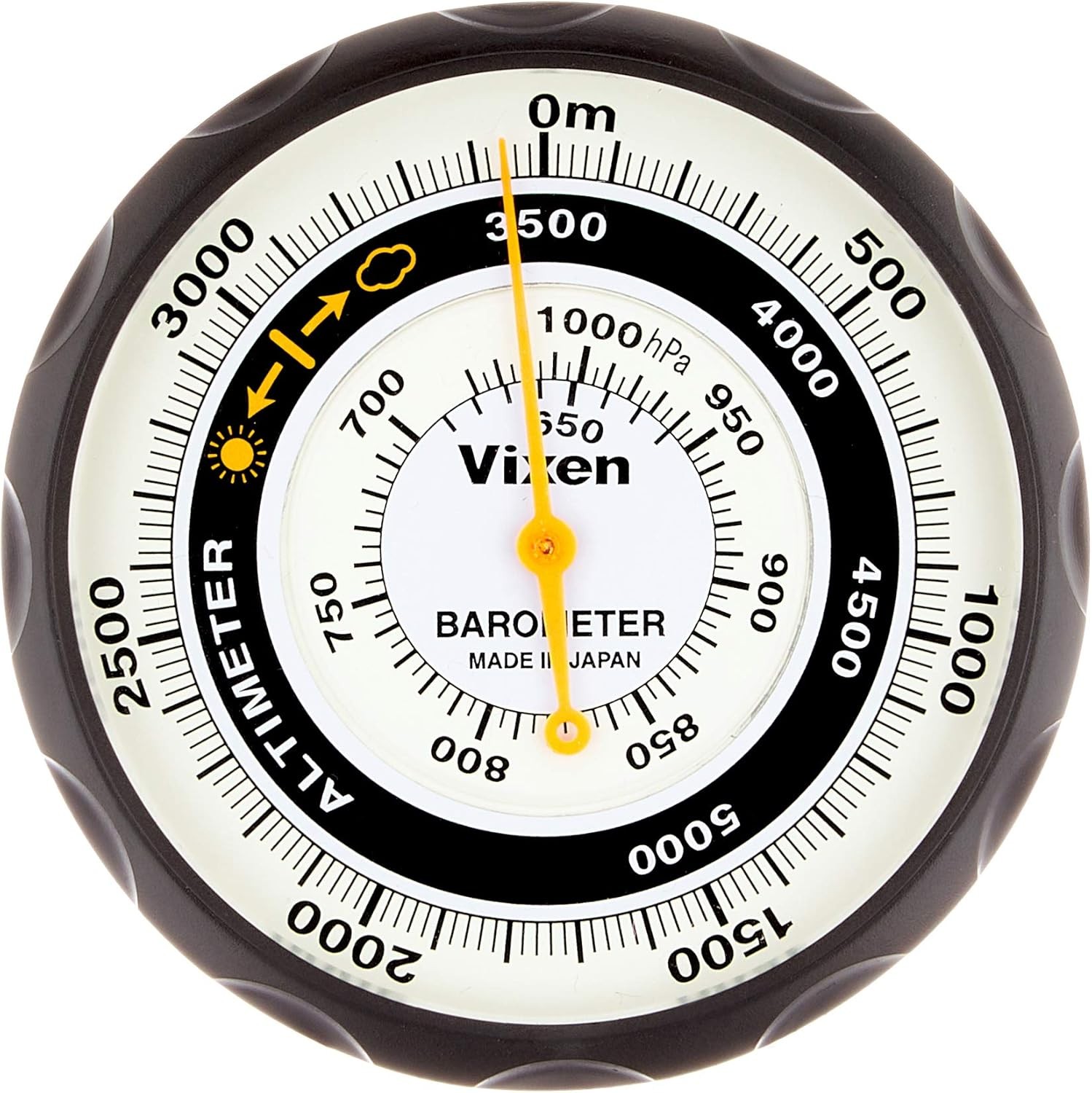 Vixen 46811 Black Altimeter Analog Barometer Attached