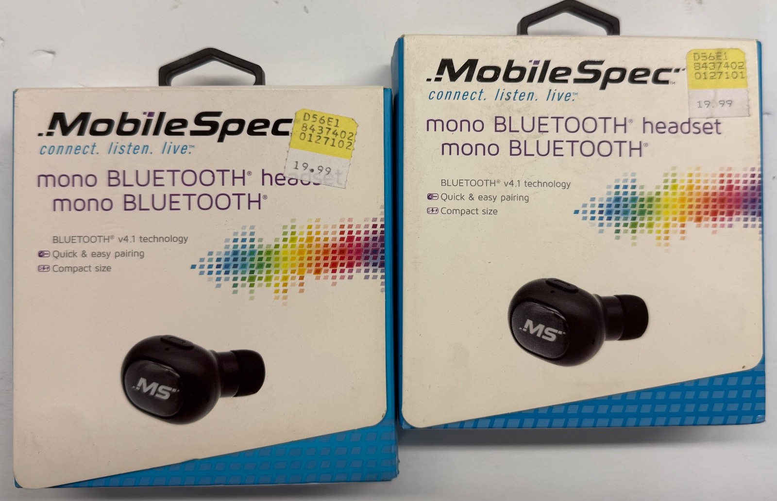 2/$19.99 MobileSpec "Mono Bluetooth Headset" (MBS08102)(080)