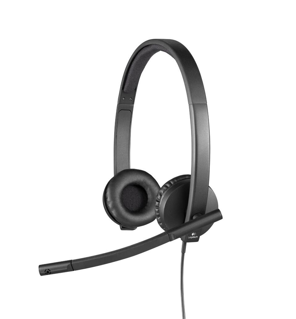 🔥New🔥 Logitech H570e USB Headset Stereo Black 981-000574 Wired Windows & OS