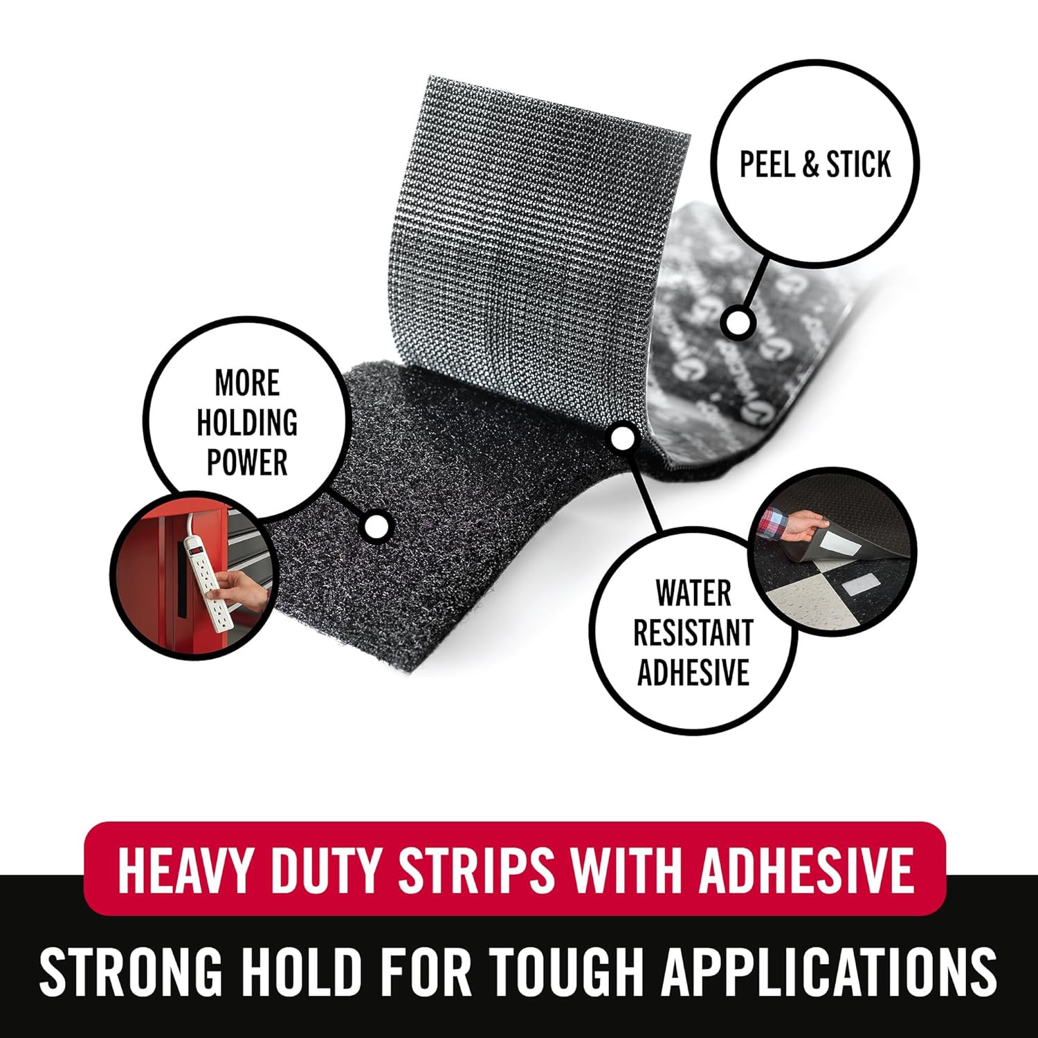 VELCRO Brand Industrial Strength Fasteners | Stick-On Adhesive | Professional Gr