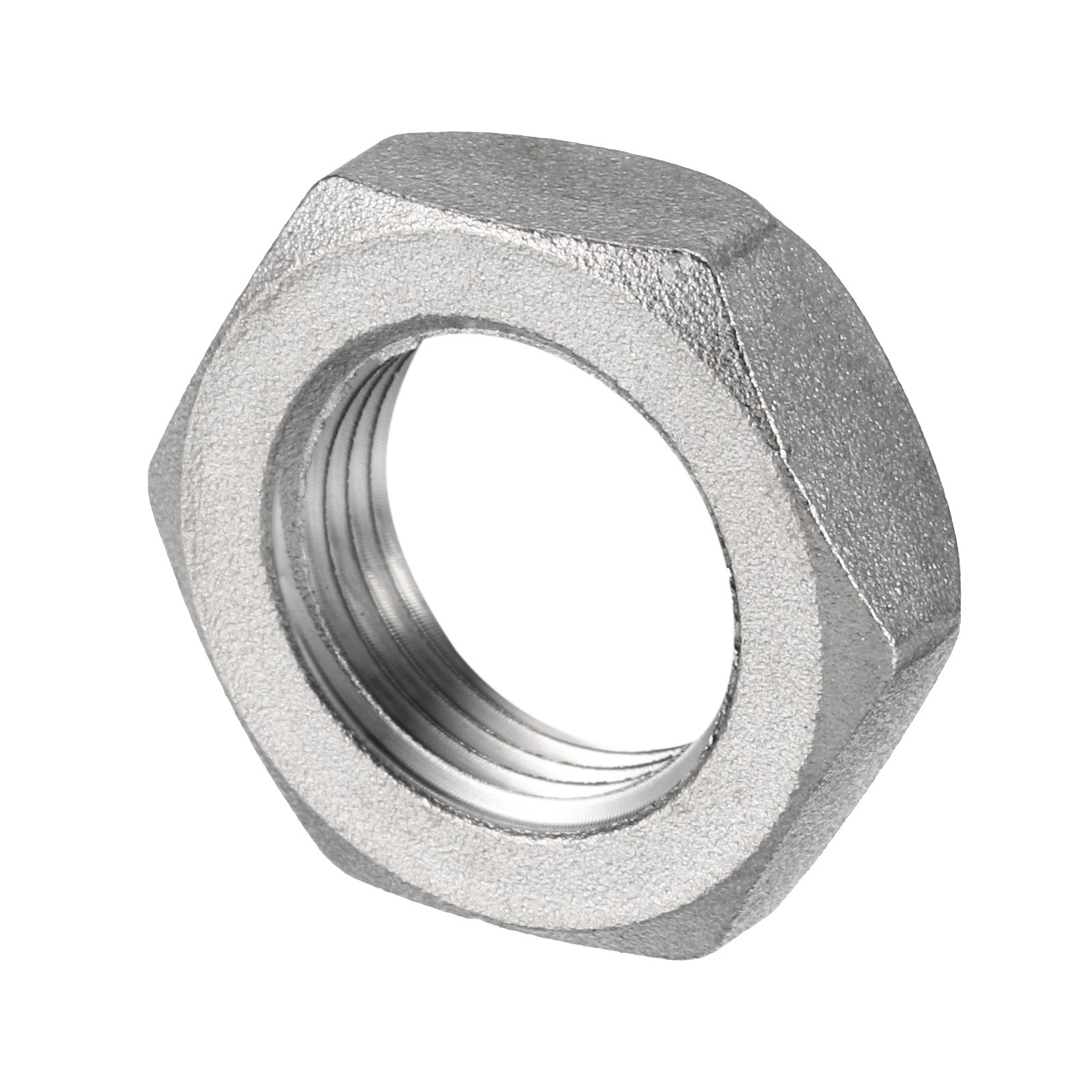 2Pcs Cast Pipe Fitting Hex Locknut Nut G 3/8" Female Thread DN10