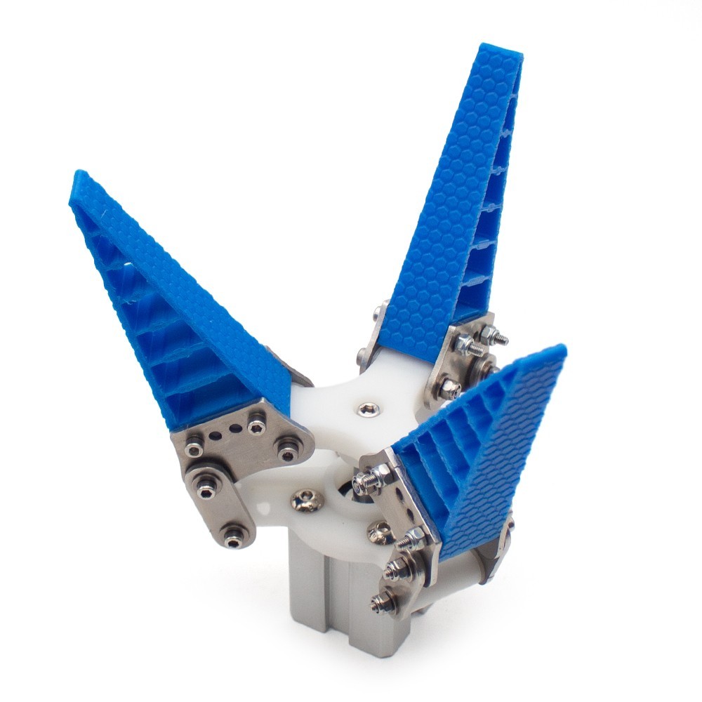 Pneumatic Three-Finger Bionic Flexible Robotic Gripper, Soft Adaptive Air Clamps