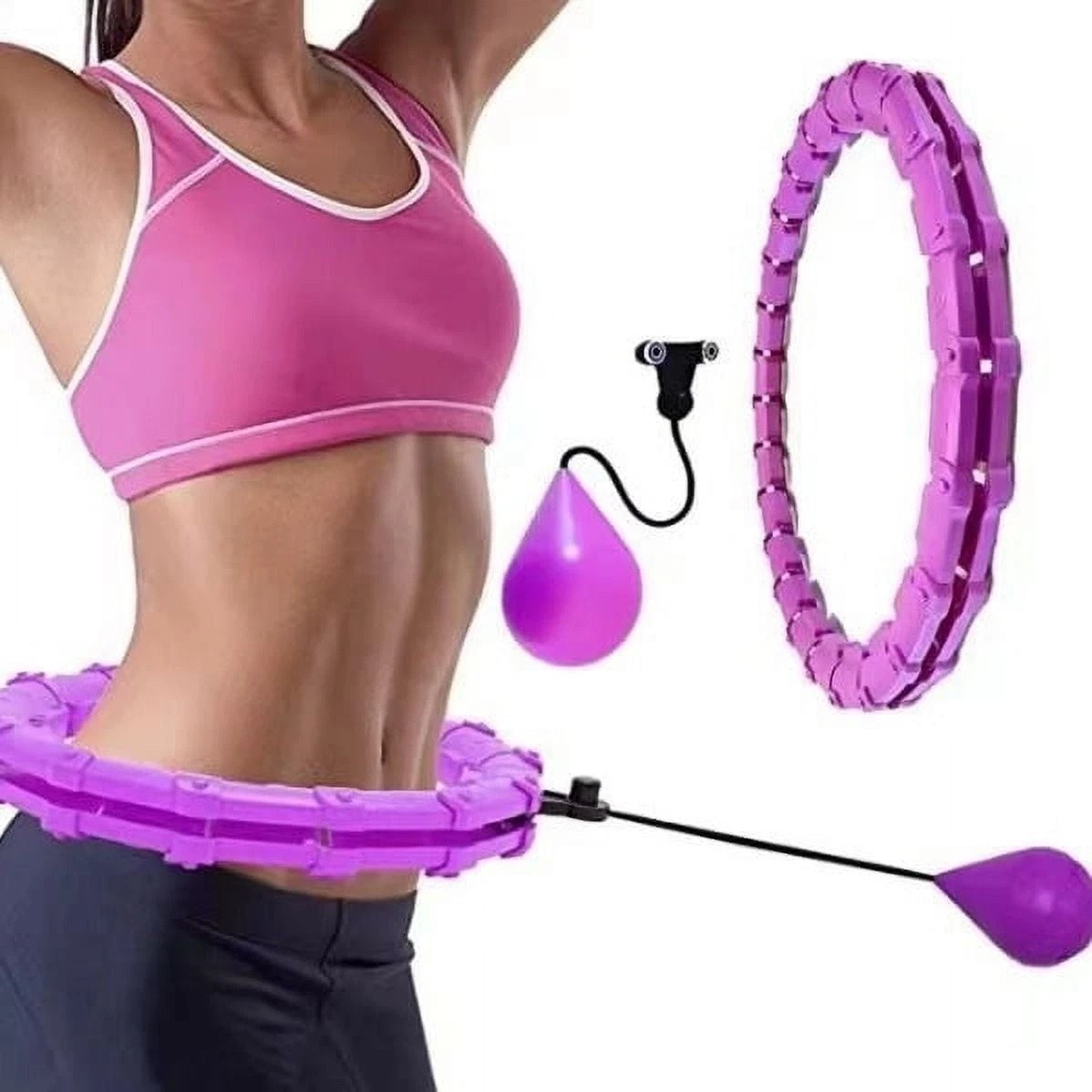 Infinity Hoop Fit Plus Size 47", Weighted Hula Hoops for Adults Weight Loss-New