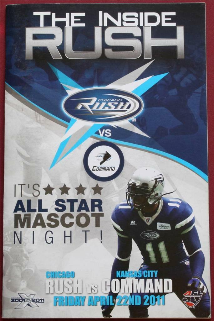2011 Chicago Rush Kansas City Command Program AFL The Inside Rush