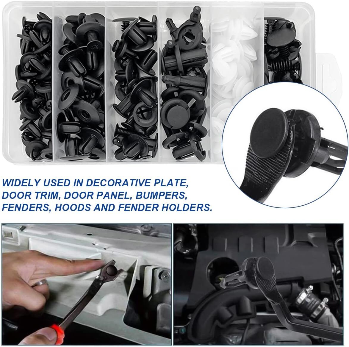 For Mazda Push Pin Rivet Bumper Door Trim Panel Retainer Clip Fastener 6 SizesUS
