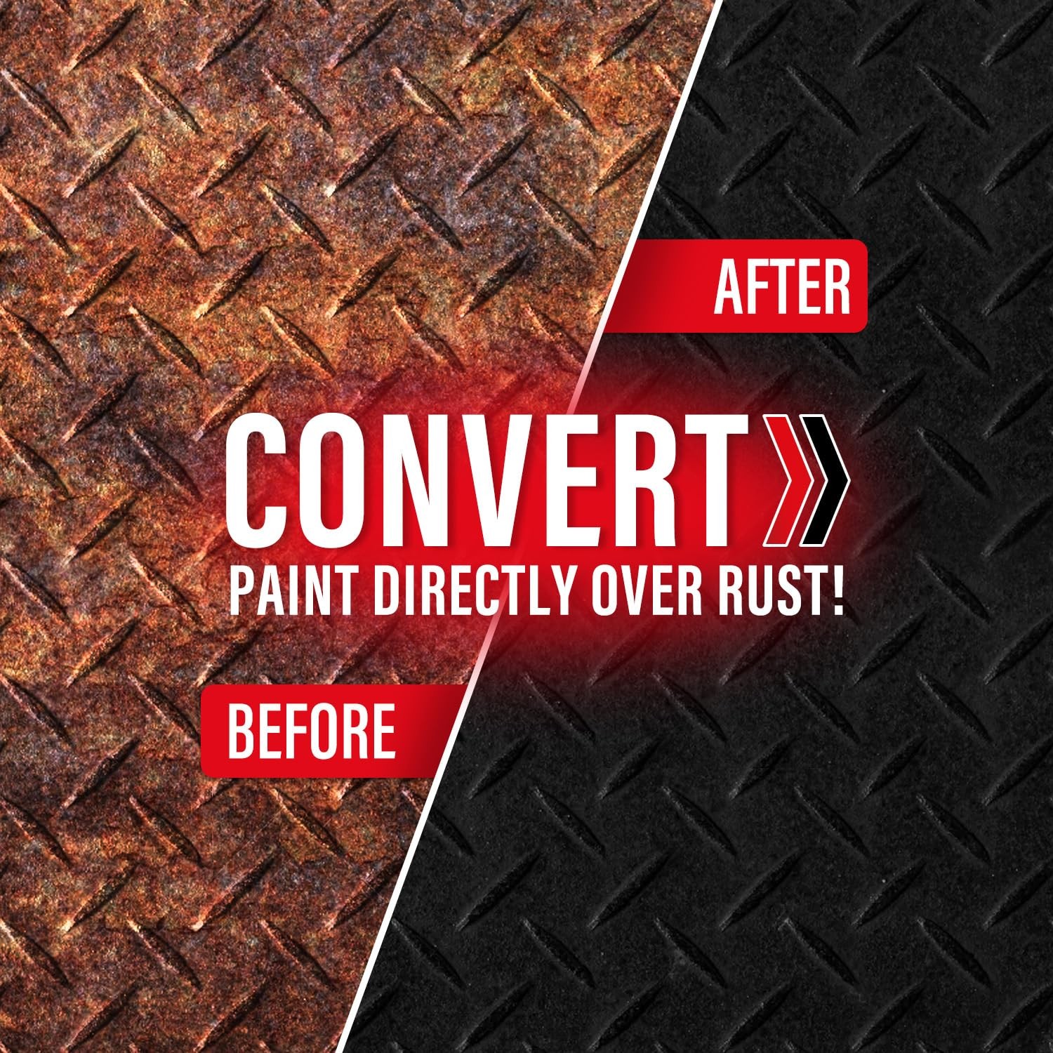 Rust Converter for Metal ,Stops & Prevents Corrosion 35 oz, No.01 Matte Black