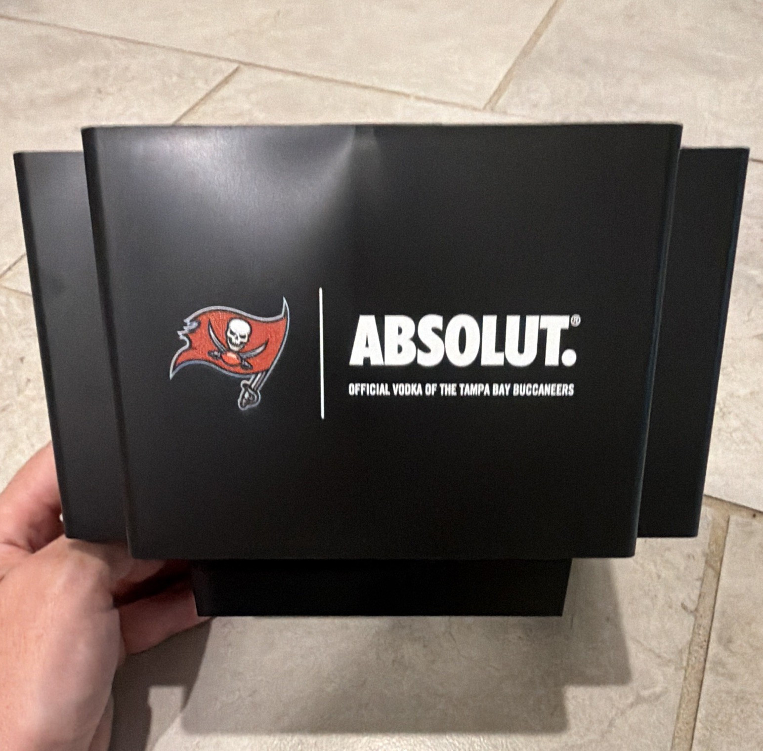Absolut Tampa Bay Buccaneers Desktop Organizer Caddy, Black Plastic