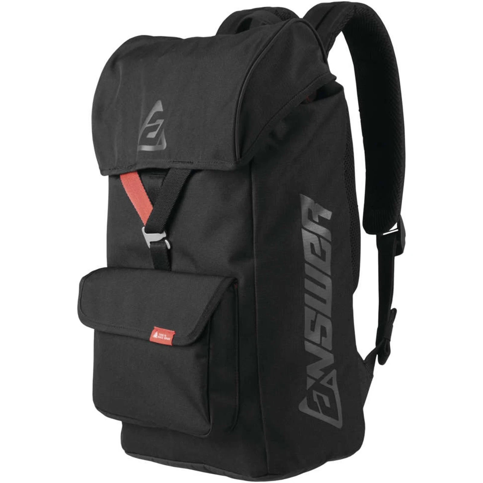 Answer Racing Backpack Black - Riding School Work Bicycle Multi Functional Bag