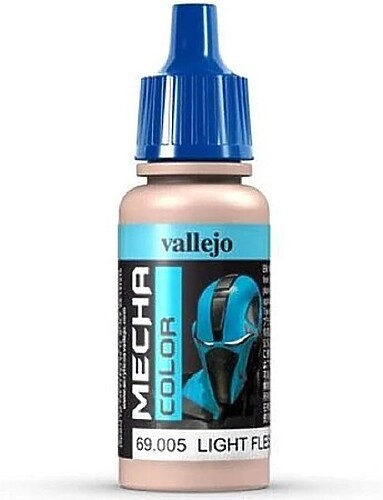 Vallejo 17ml Bottle Light Flesh Mecha Color - Hobby and Model Acrylic Paint