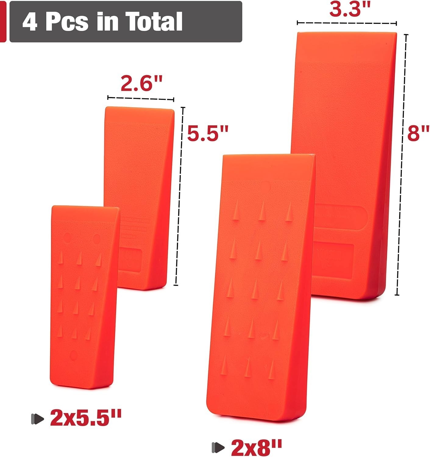 6 pack Tree Felling Wedges chainsaw wedges 5.5+8 tree cutting equipment