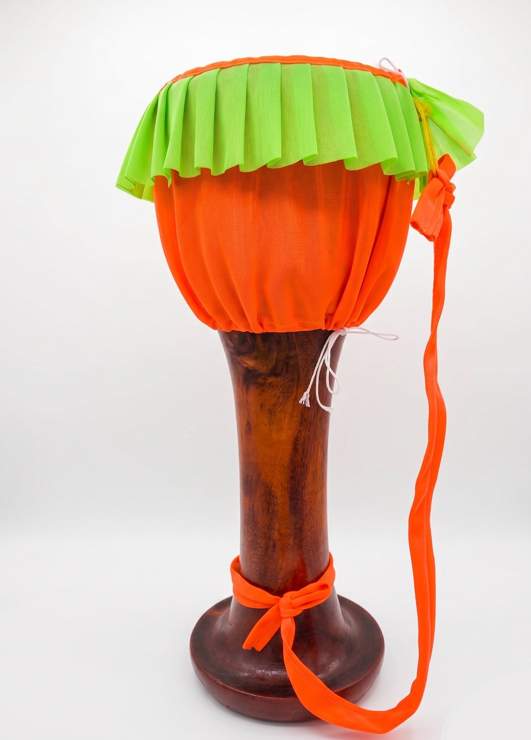 Authentic Thai Klong Yao Long Drum 50cm Solid Hardwood Goblet Hand Percussion