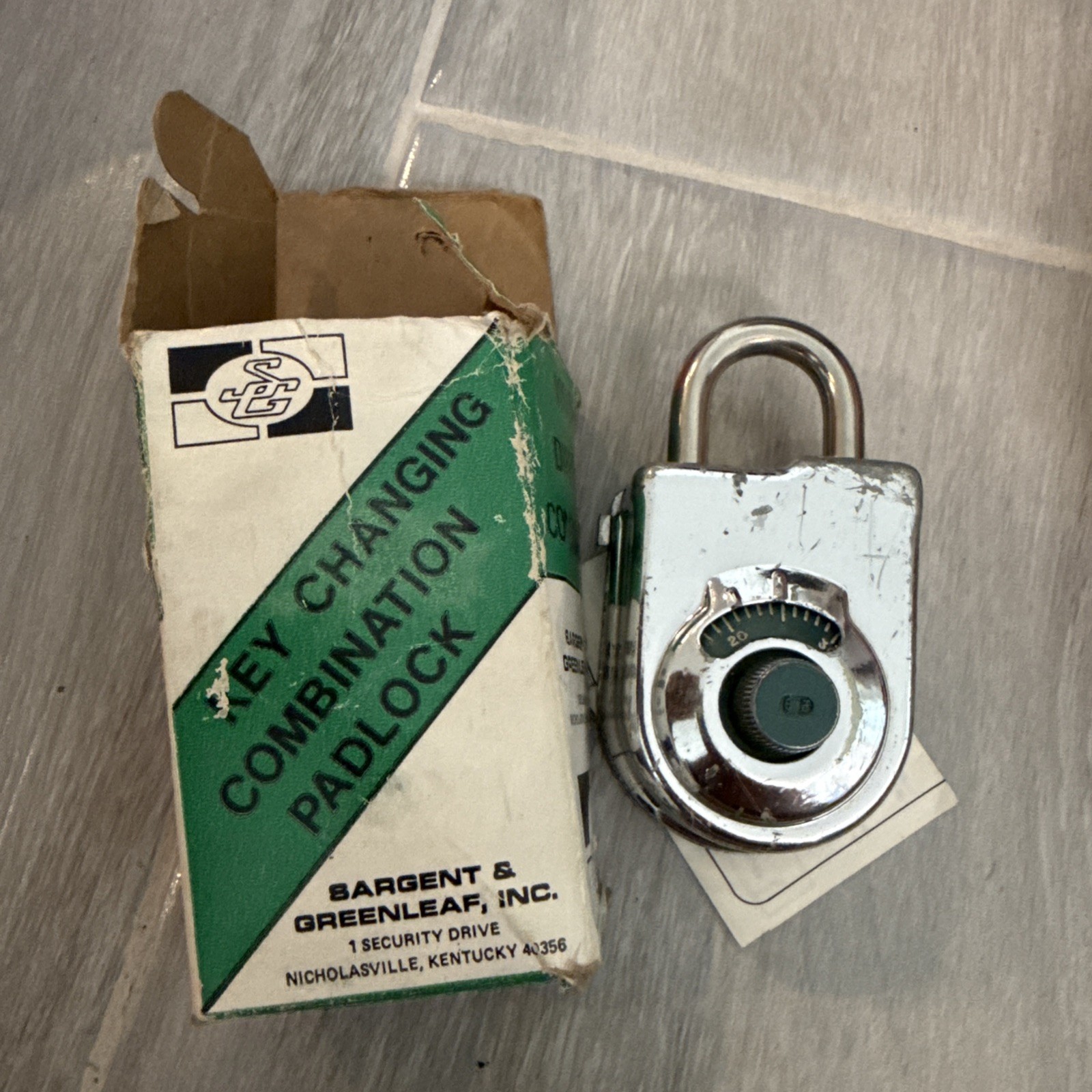 Sargent & Greenleaf Key High Security Key Changing Combination Padlock 8077