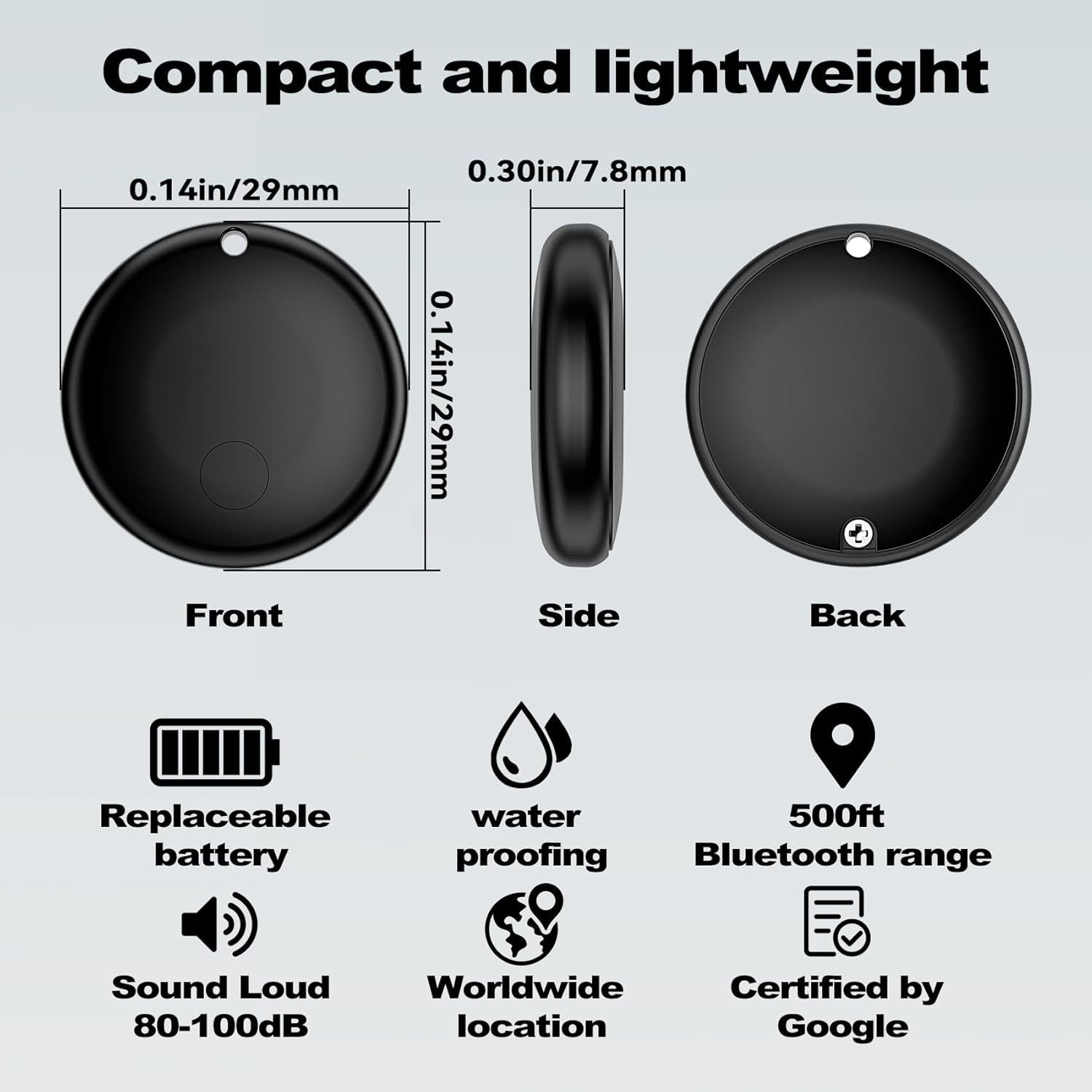 Air Tag for Android 1 Pack,Google Certified Android Tracker Tags,Smart Tags for