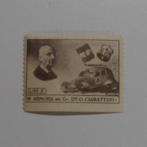 STAMPMART : ITALY IN MEMORIA CIABATTINI VIAREGGIO LABEL POSTER STAMP