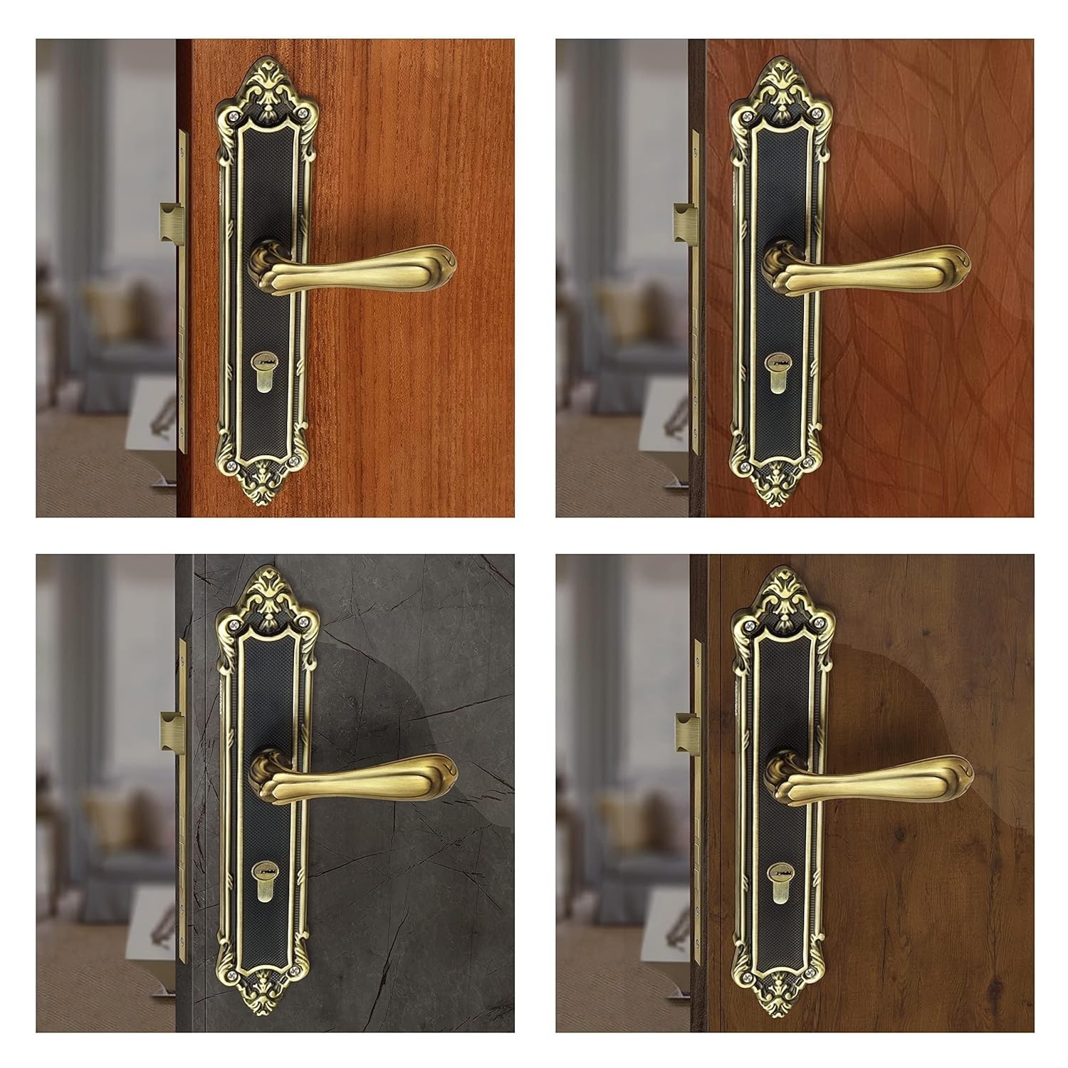Heavy Duty Mortise Main Door Lock Set For Home  With 3 Brass Keys