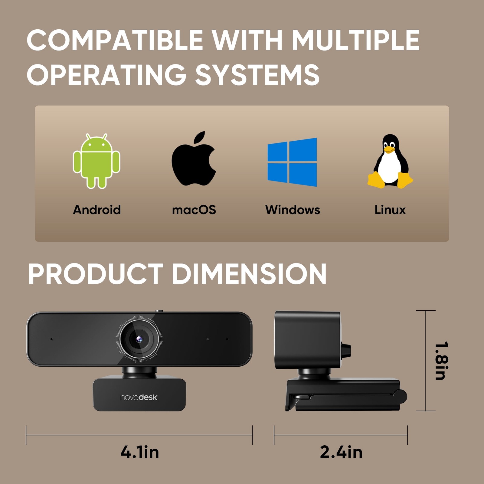 Webcam with Dual Microphone