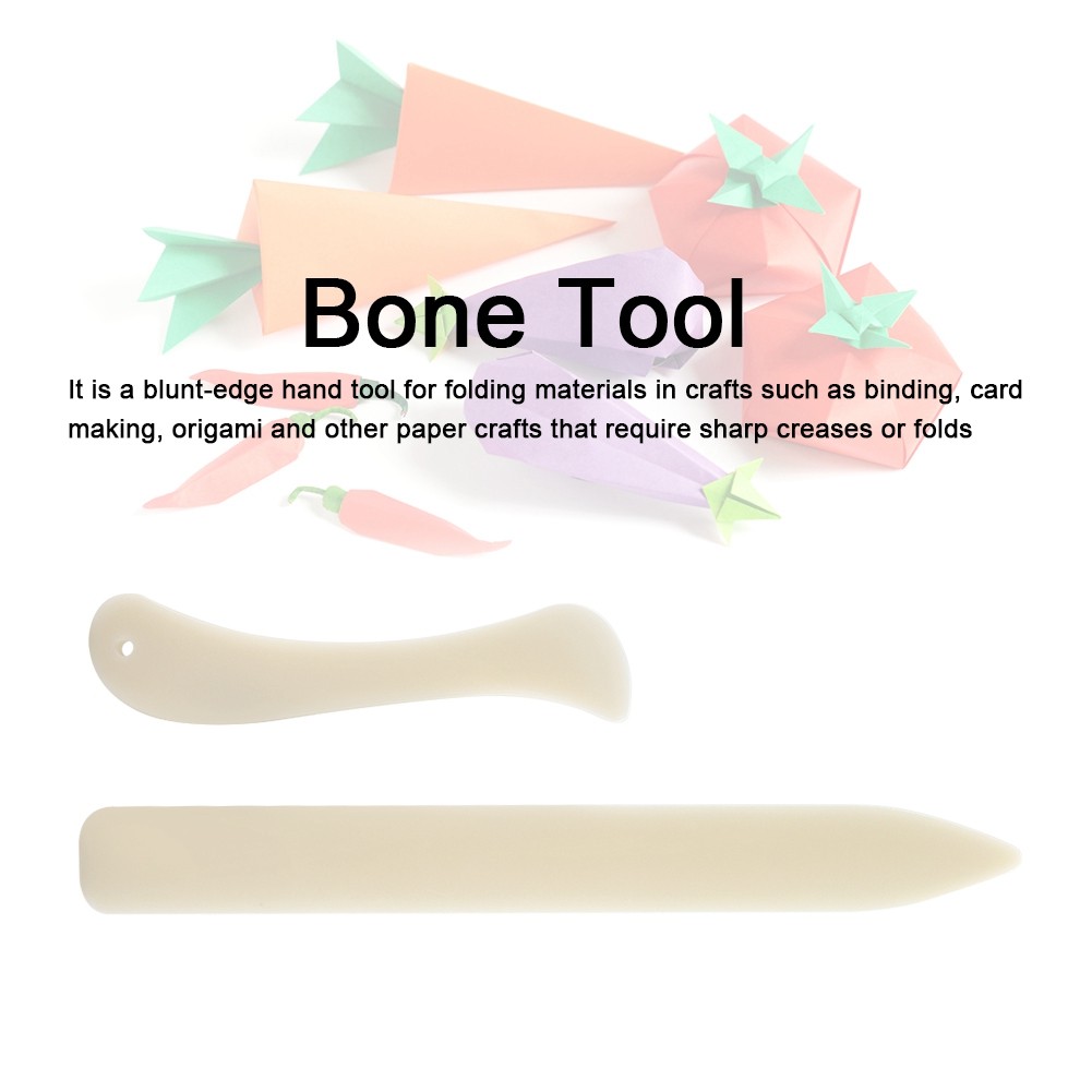 Bone Folder Tool Durable Easy Creasing For Card Making White