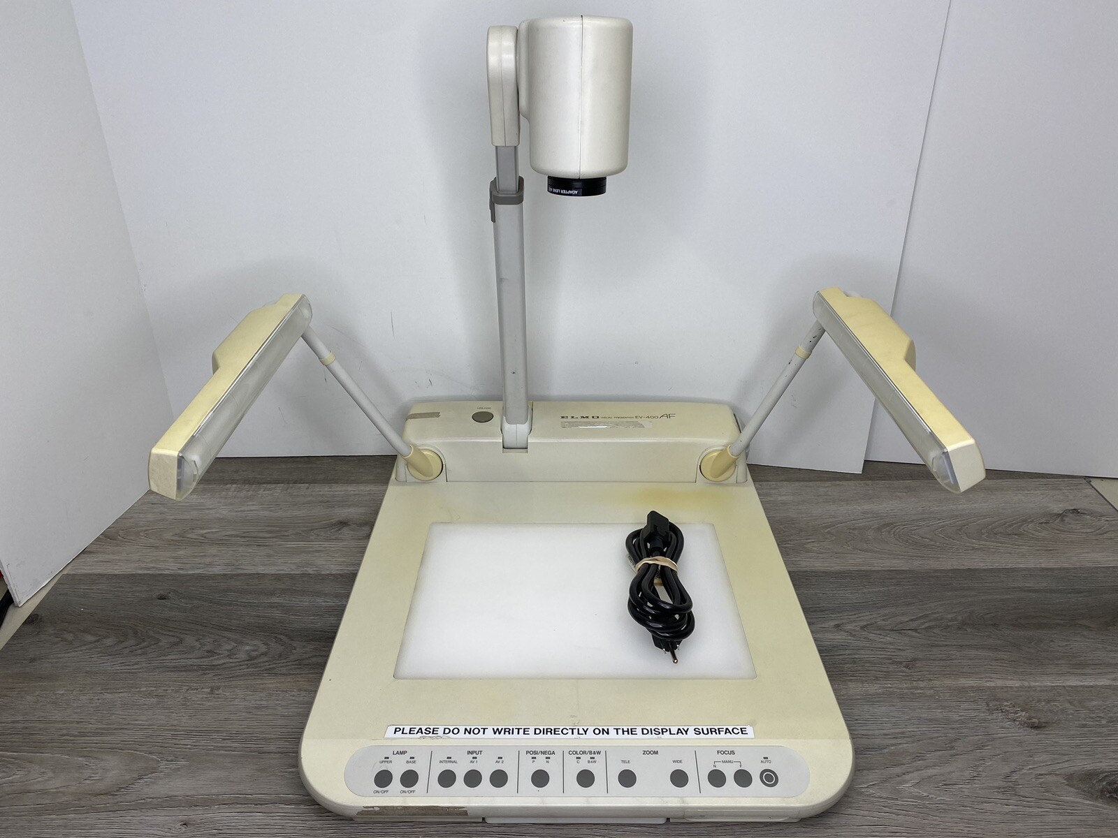Elmo EV-400AF Visual Presenter Auto-Focus Camera Overhead Projector MWK5 *READ*