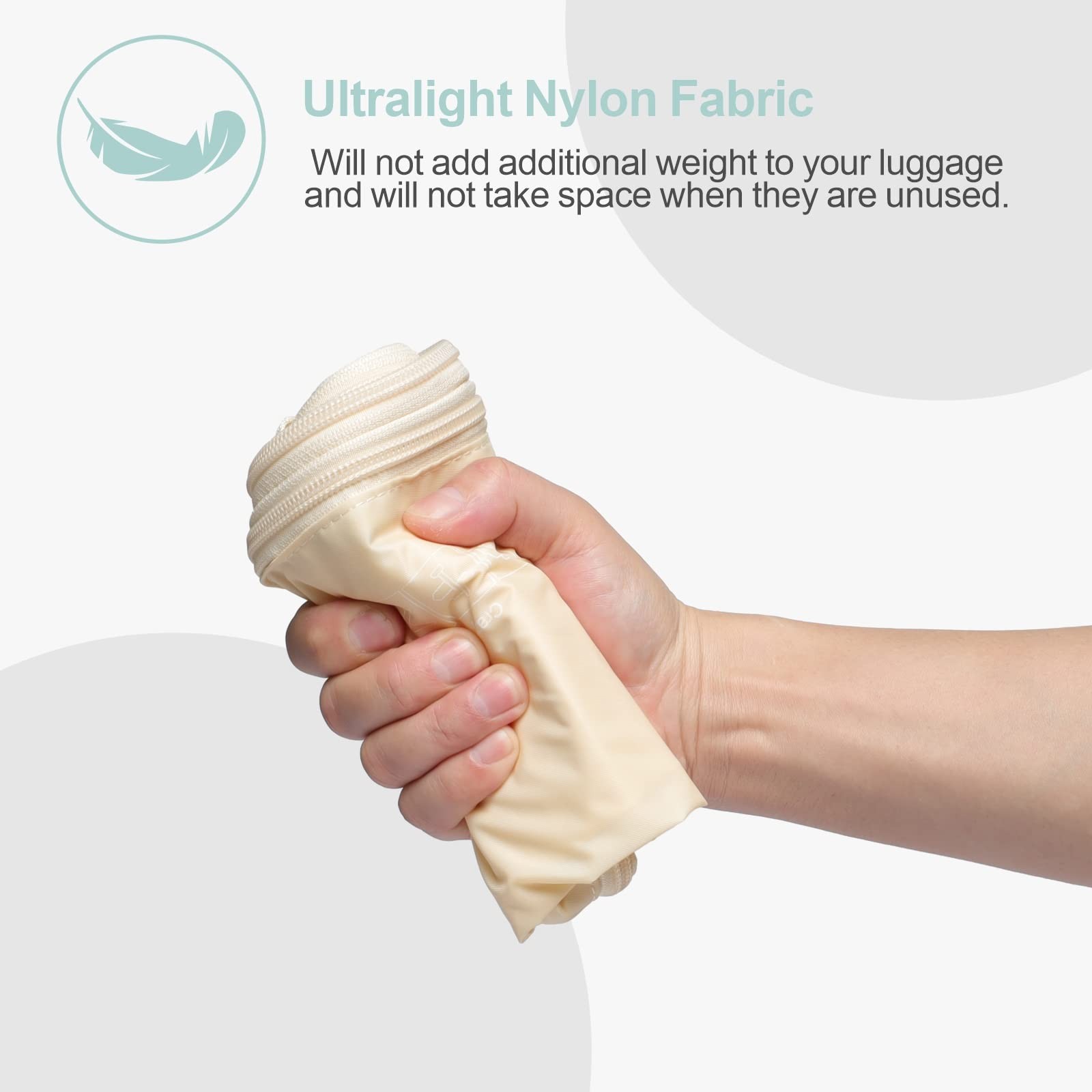 Compression Packing Cubes for Travel, 6 Set Lightweight Expandable Packing Cu...