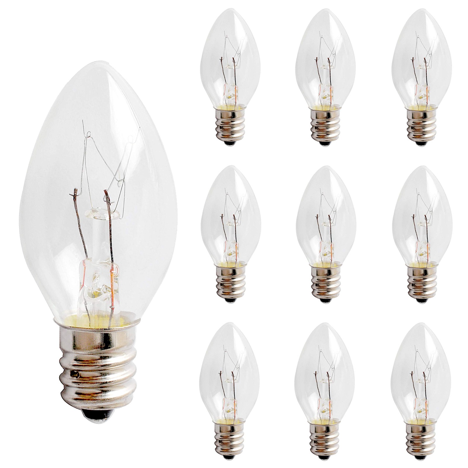 15 Watt Salt Lamp Bulbs for Himalayan, 10 Pack 10 Count (Pack of 1), White