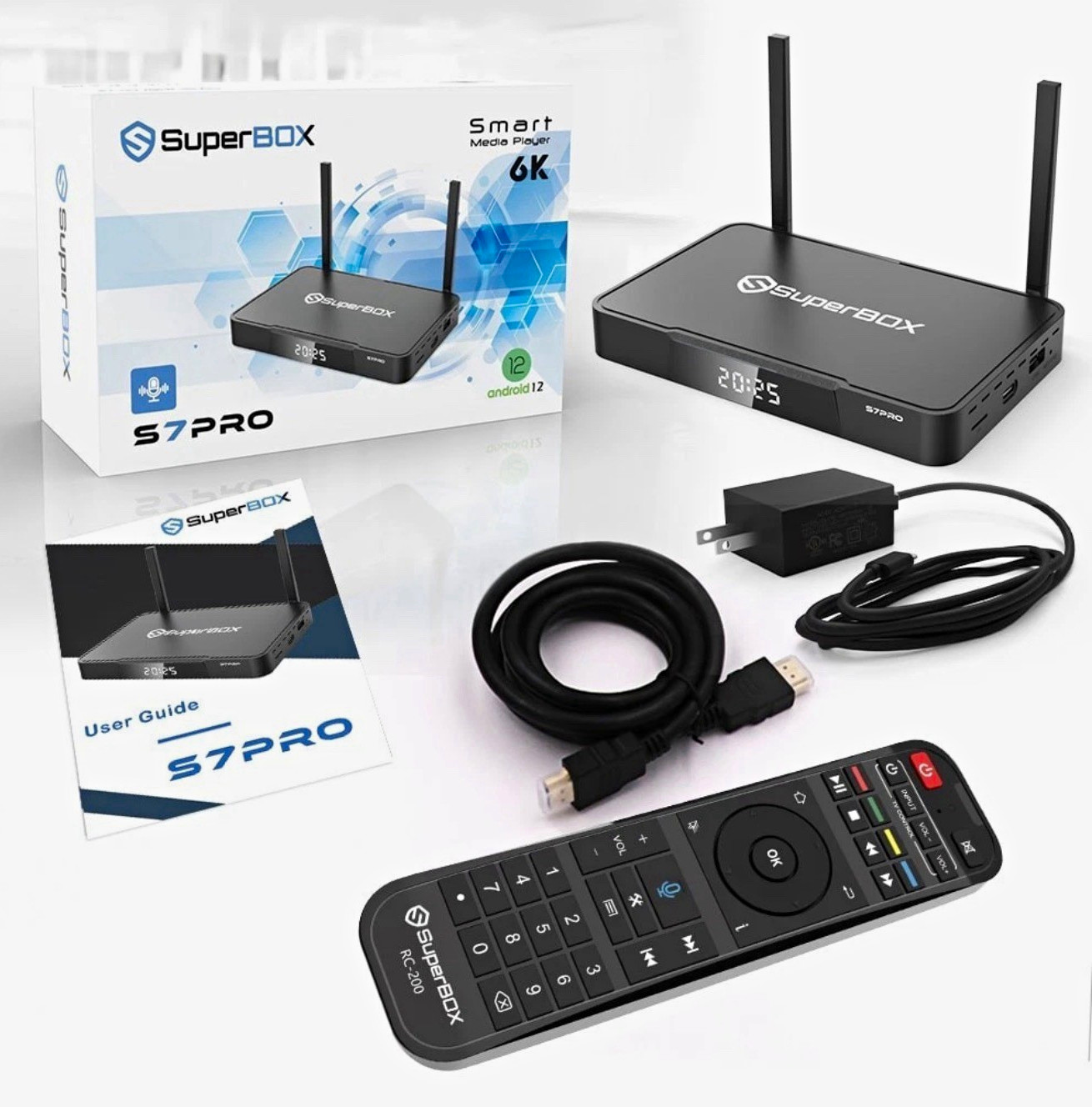 SuperBox S7PRO Android 12 6K 32GB Wi-Fi Quad Core Black HDR10 Dolby