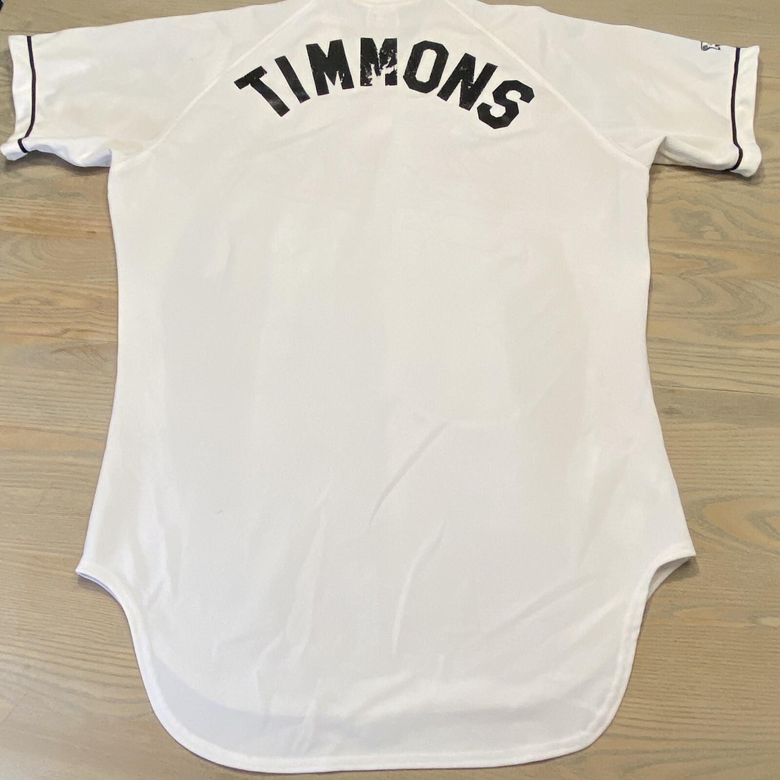 Delmarva Shorebirds White Jersey Mens Size L V-Neck Pullover Timmons Made In USA
