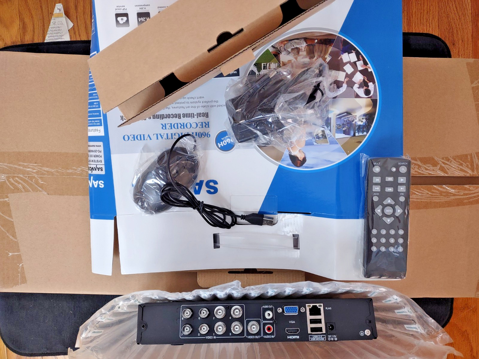 SANNCE HDMI 8CH 960H Network DVR 900TVL IR Outdoor CCTV Security Cameras System