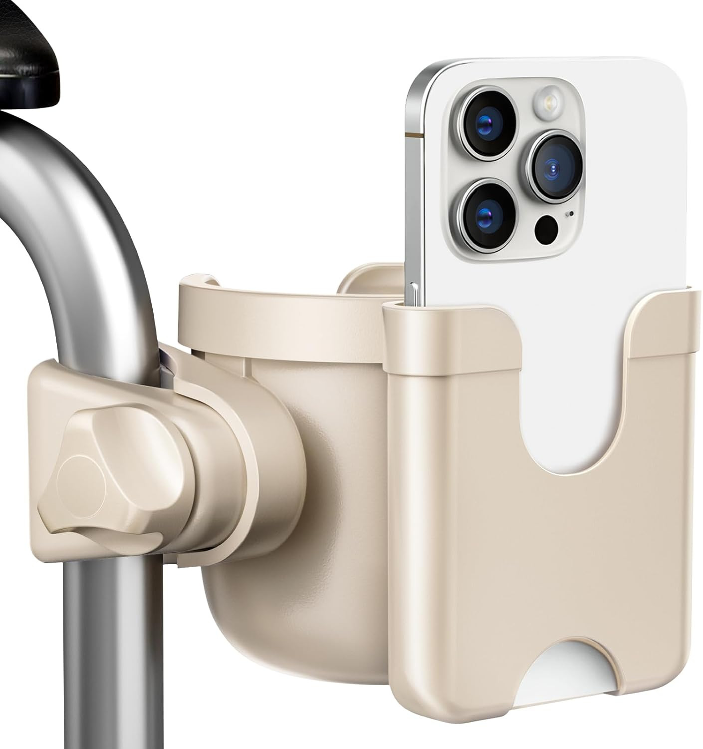 Cup Holder for Walker, Wheelchair Cup Holder with Phone Holder, Rollator Acce...