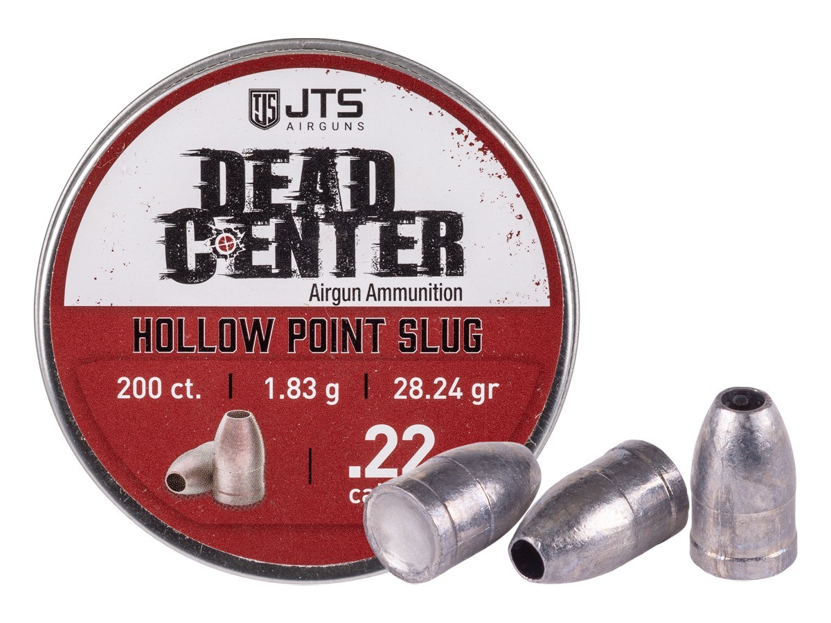 (NEW)JTS Dead Center Precision Hollowpoint Slugs .22 Cal, 28.24gr, 200ct